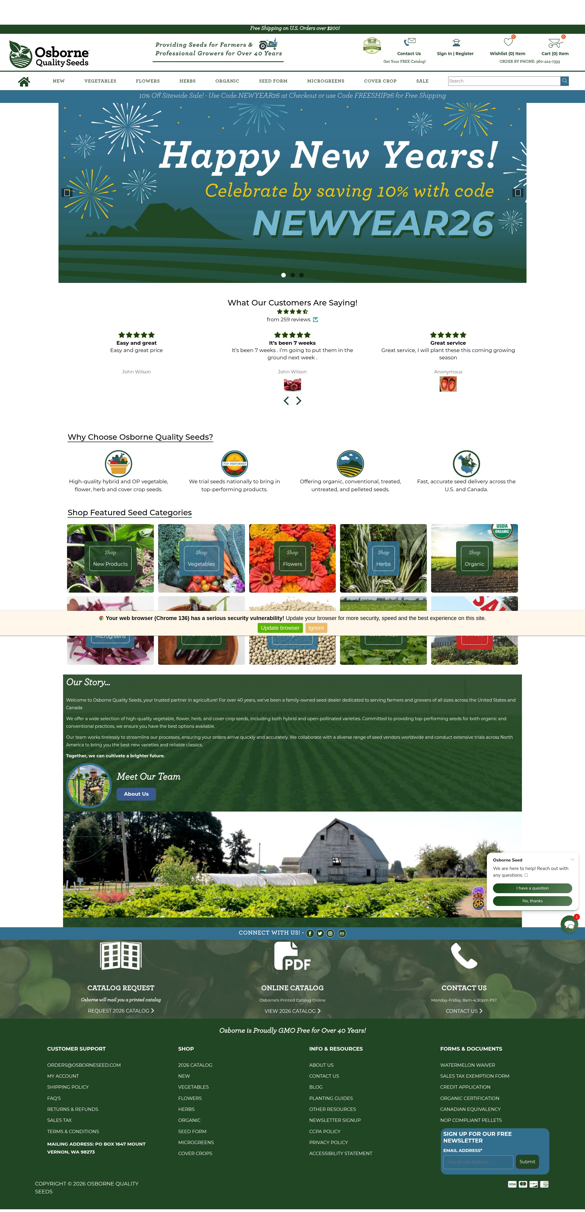 Screenshot of osborne-seeds.myshopify.com
