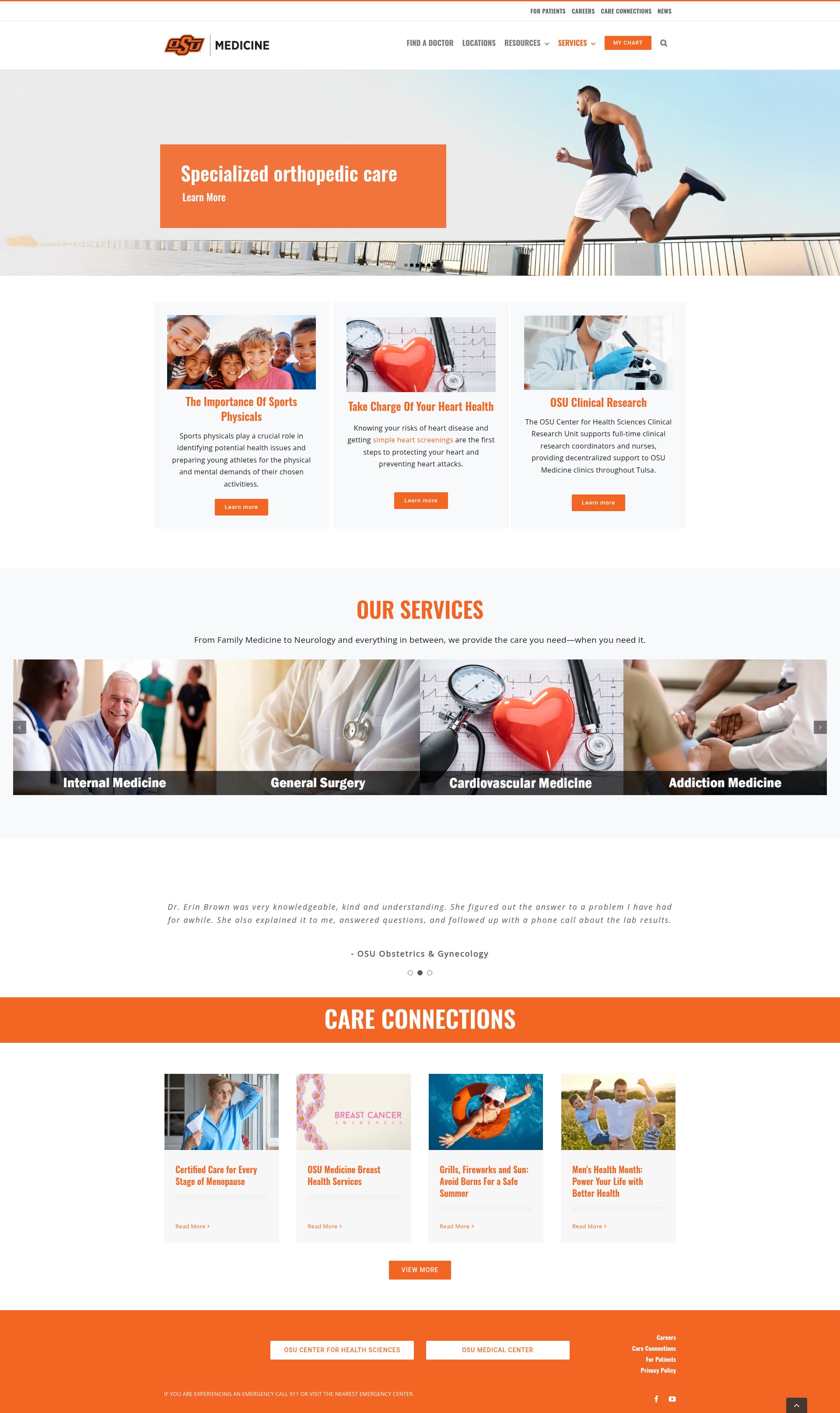 Screenshot of osumedicine.com