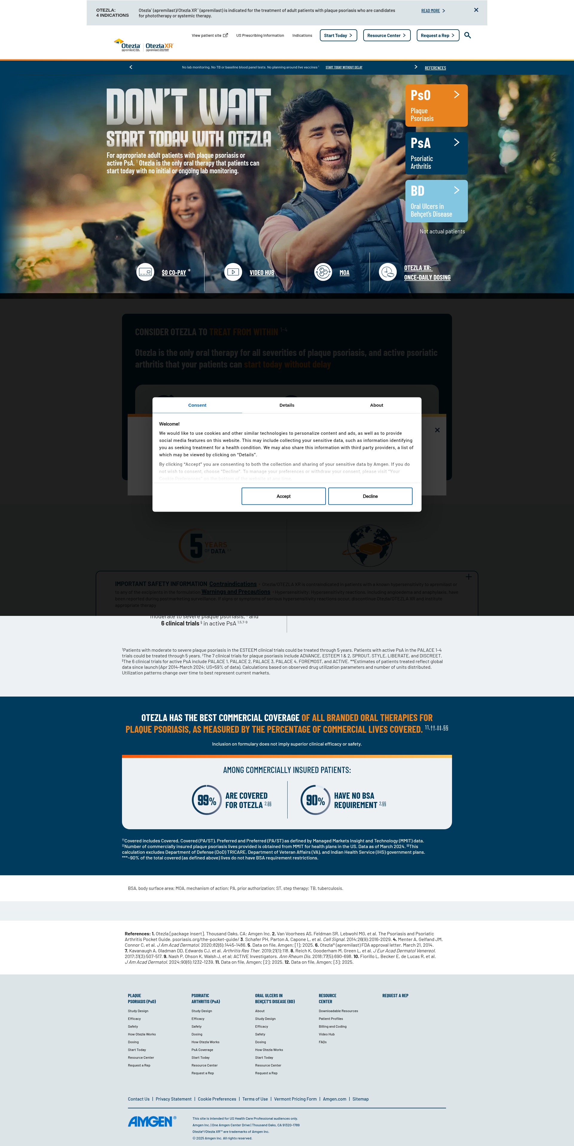 Screenshot of otezlapro.com