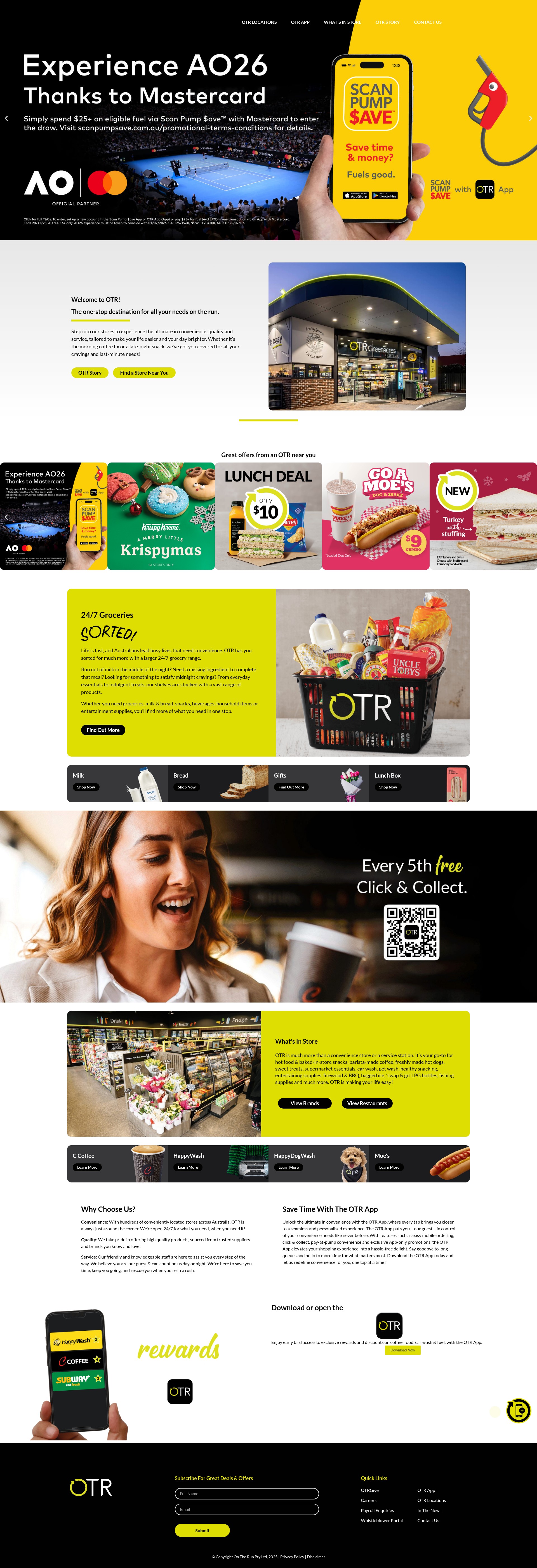 Screenshot of otr.com.au