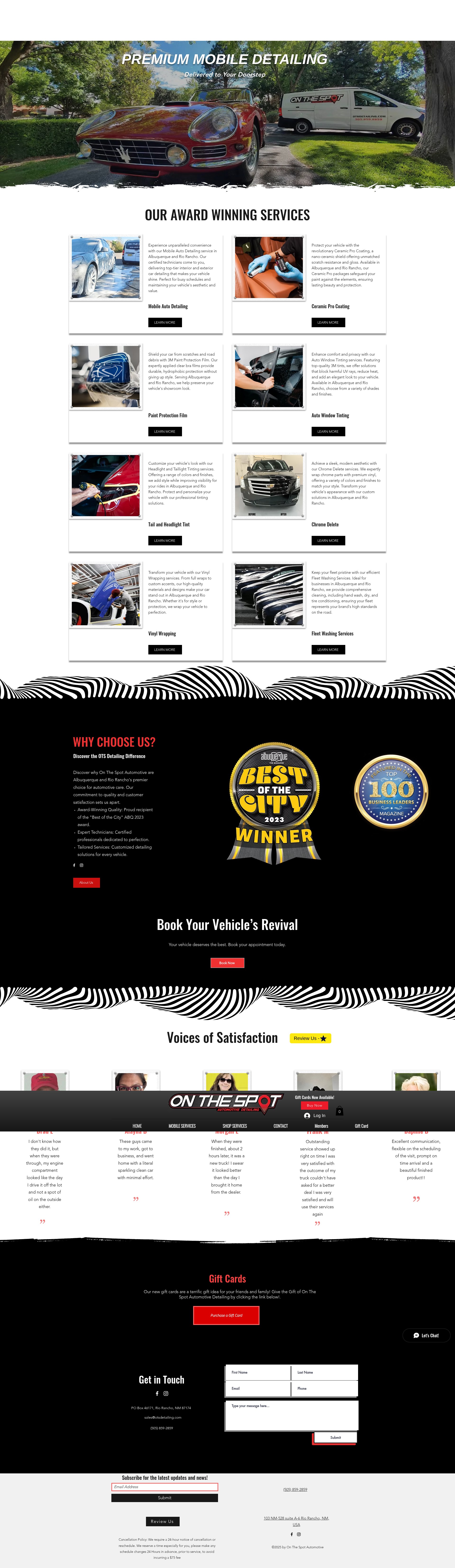 Screenshot of otsdetailing.com