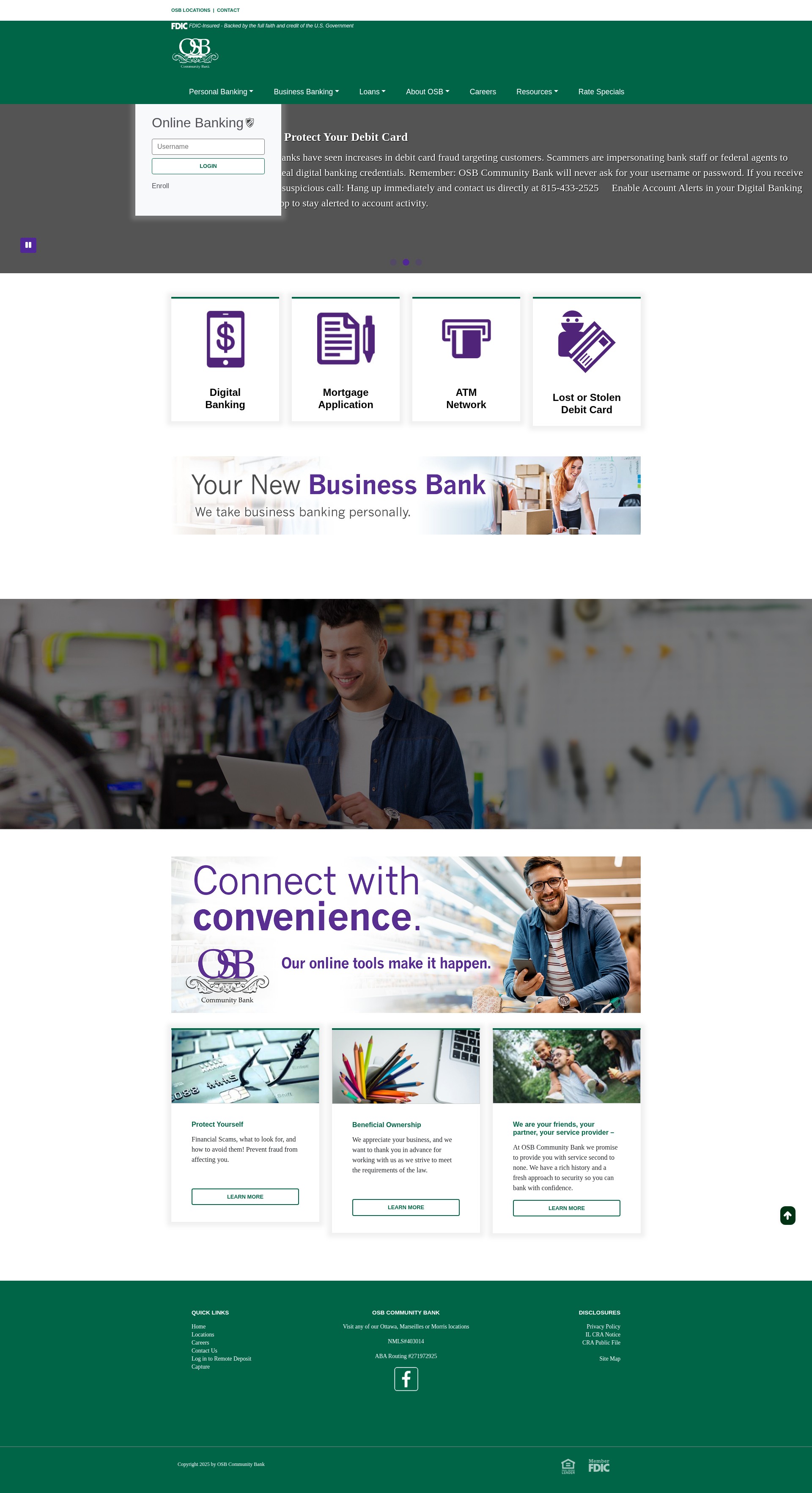 Screenshot of ottawasavings.com