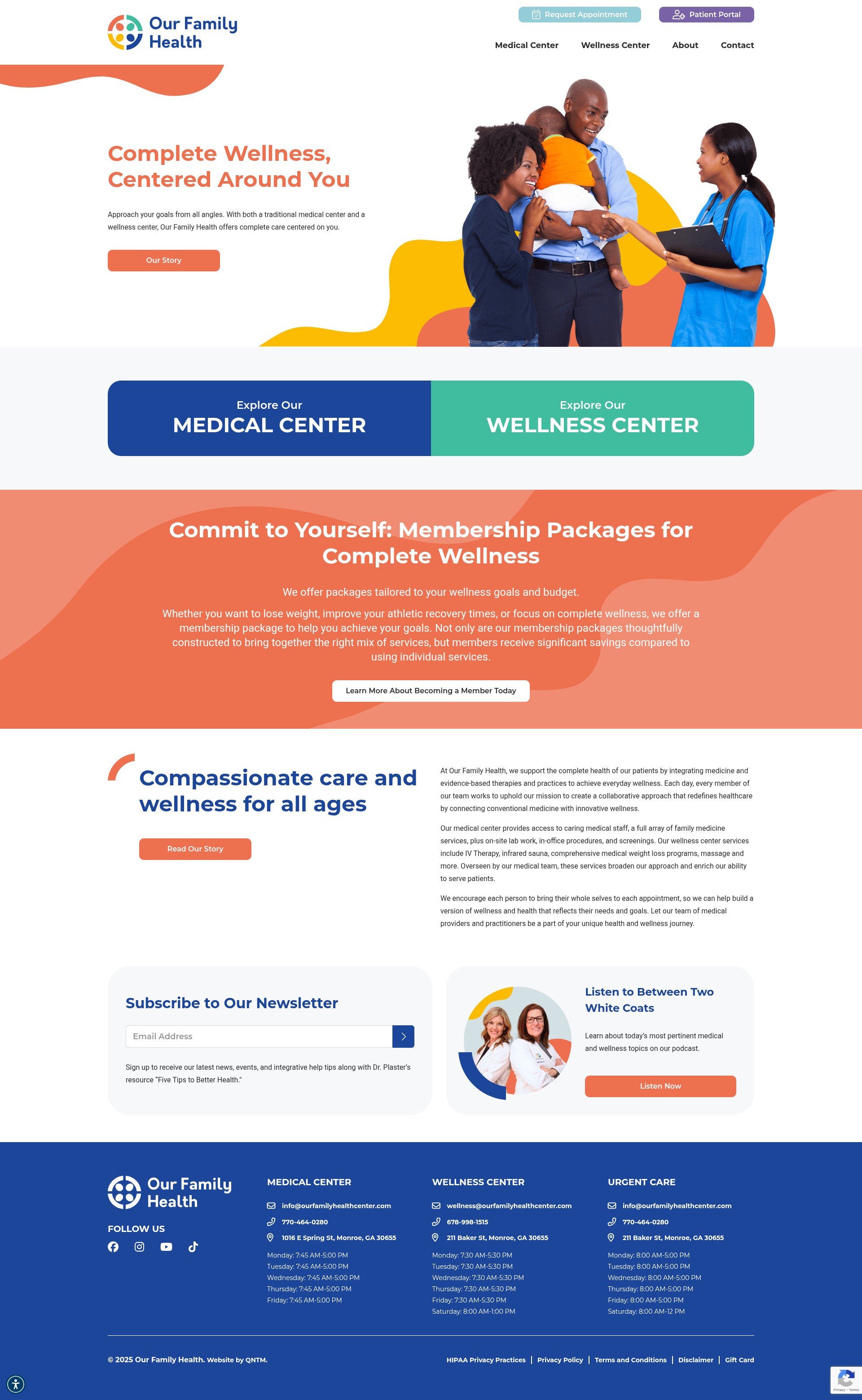 Screenshot of ourfamilyhealthcenter.com