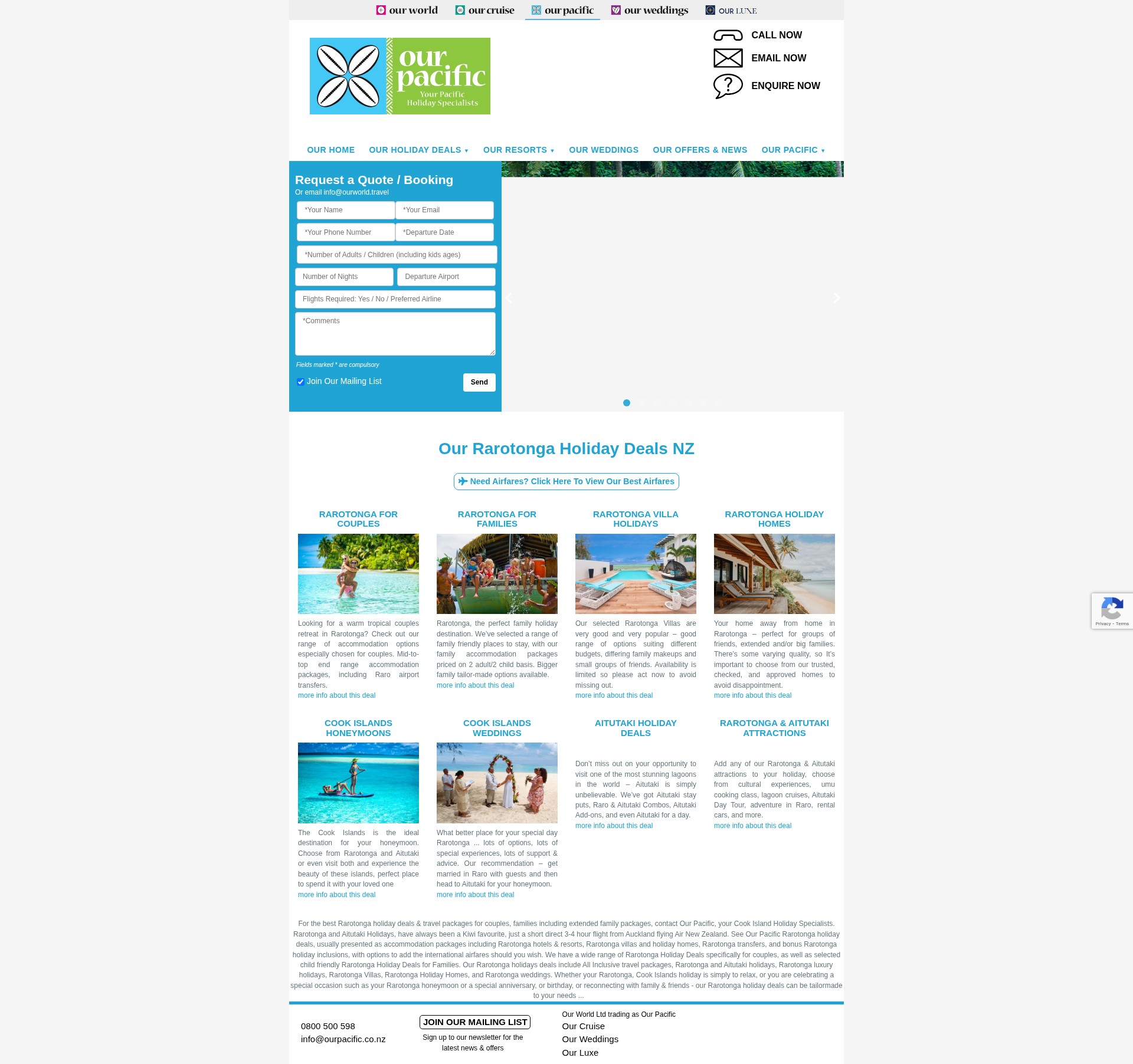 Screenshot of ourpacific.co.nz