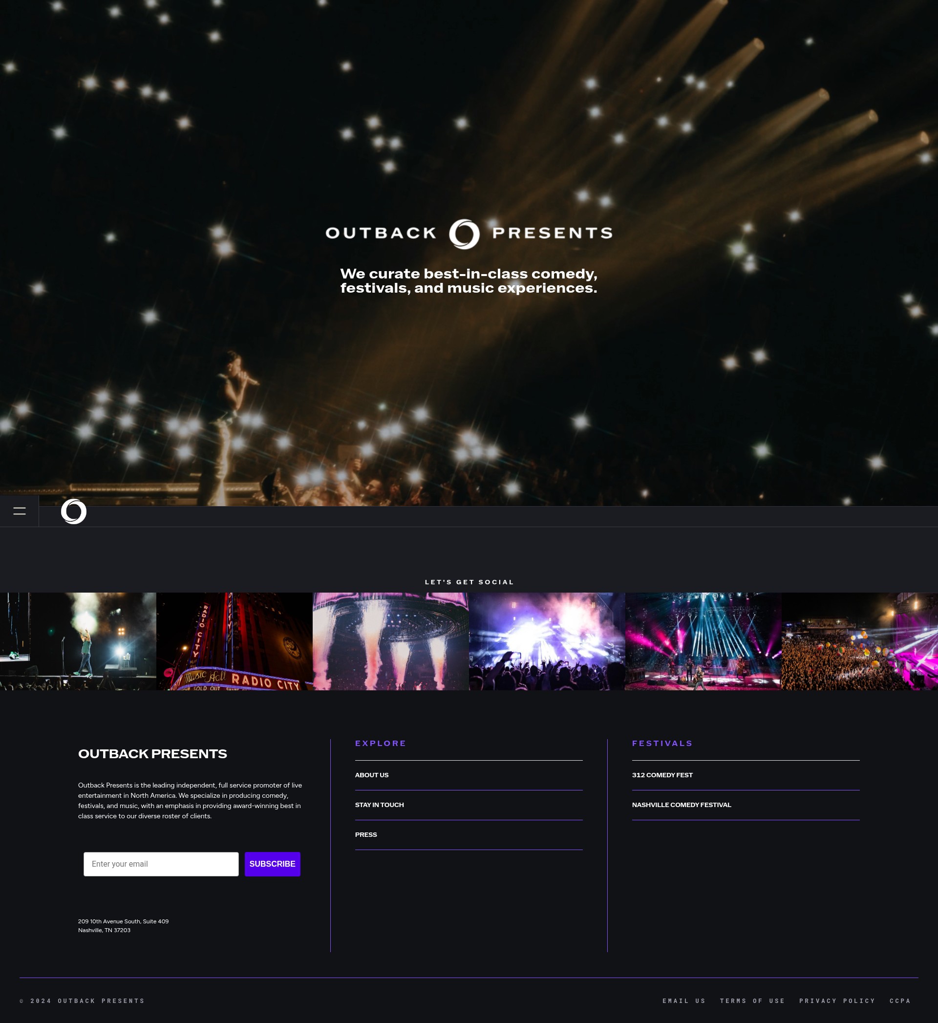 Screenshot of outbackpresents.com
