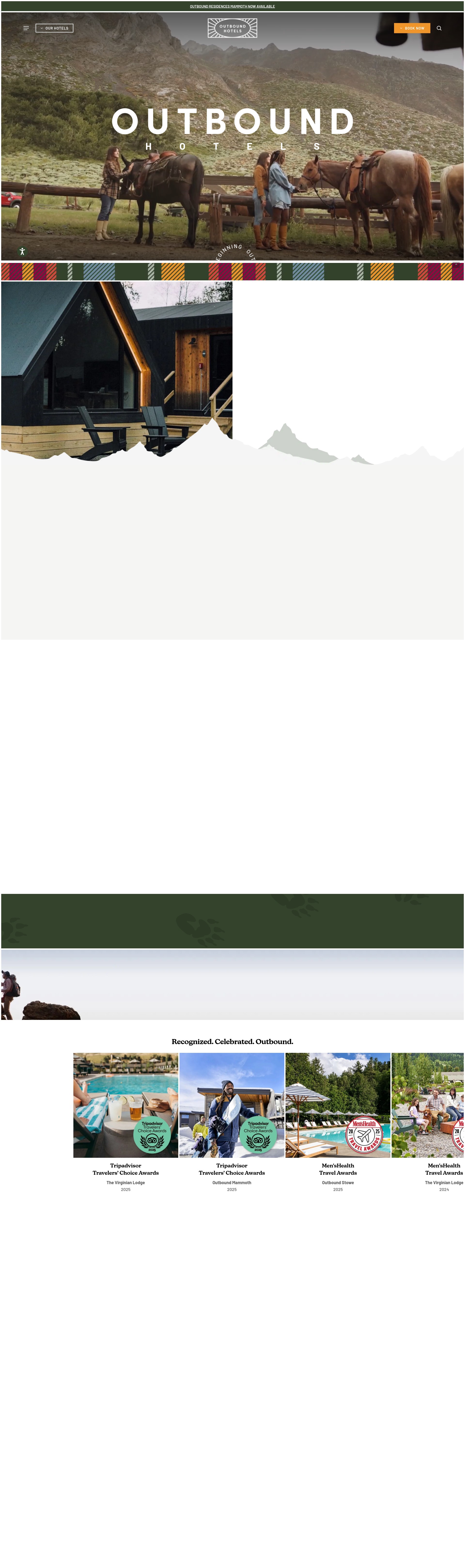 Screenshot of outboundhotels.com