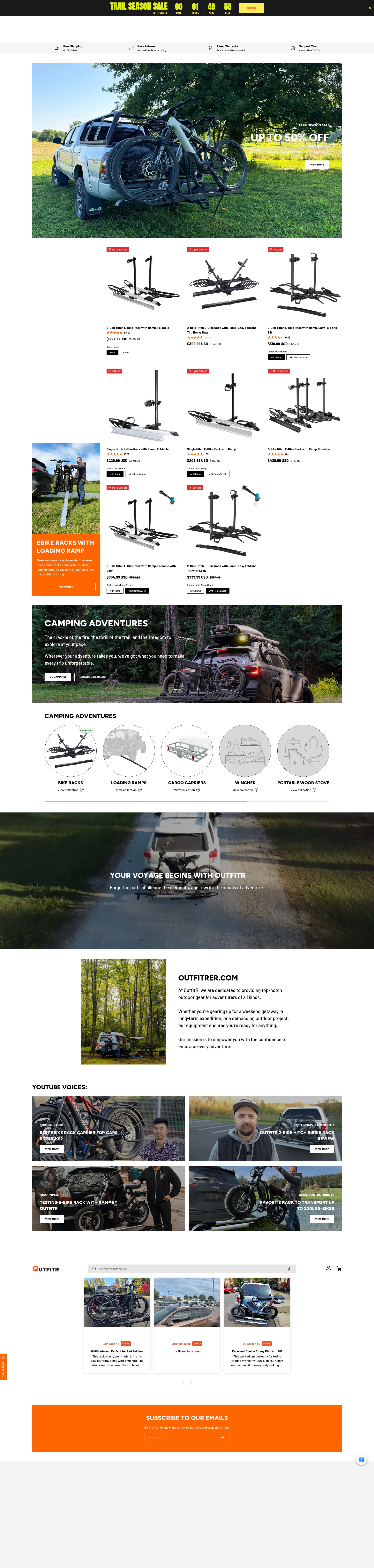 Screenshot of outfitrer.com