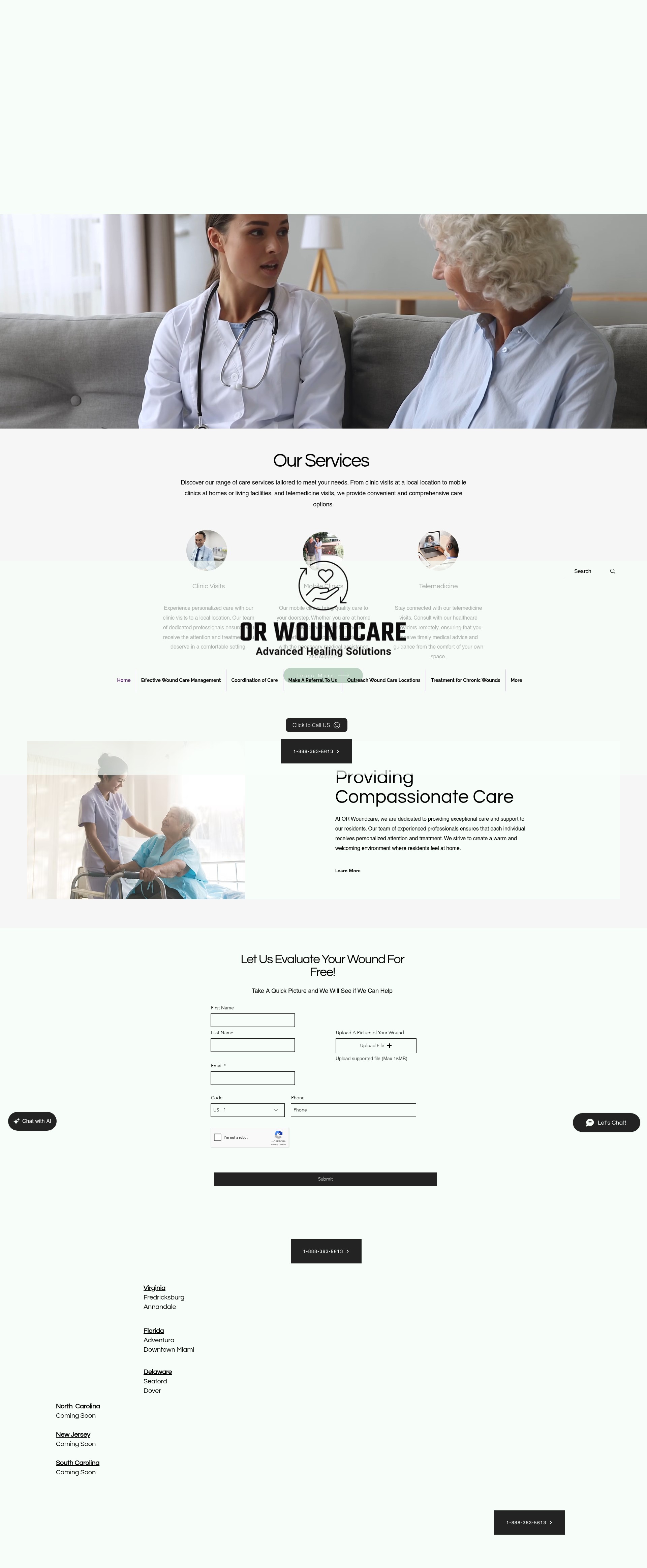 Screenshot of outreachwoundcare.com