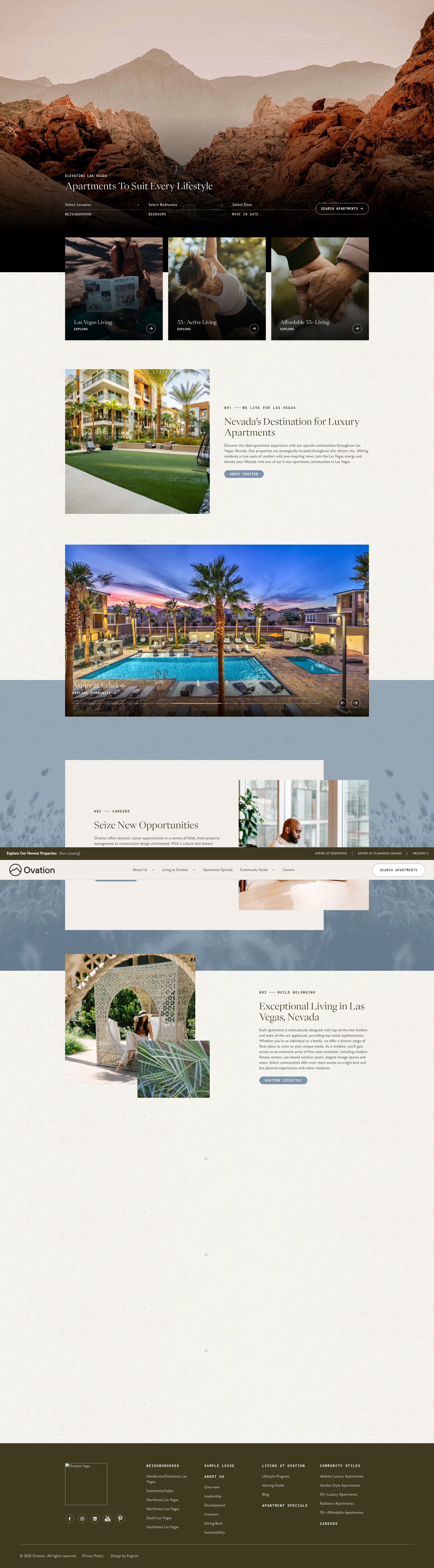 Screenshot of ovationco.com