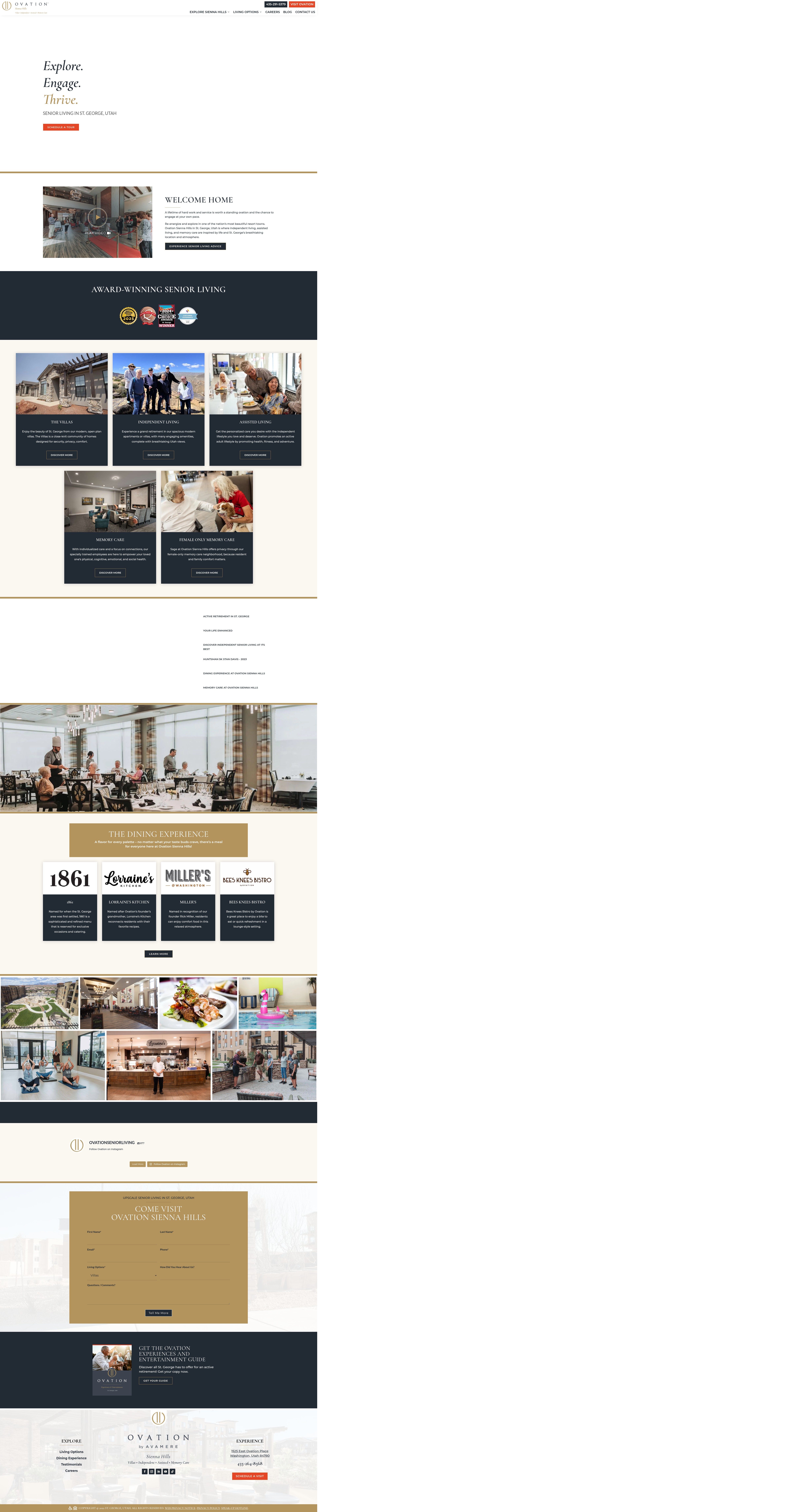 Screenshot of ovationsiennahills.com