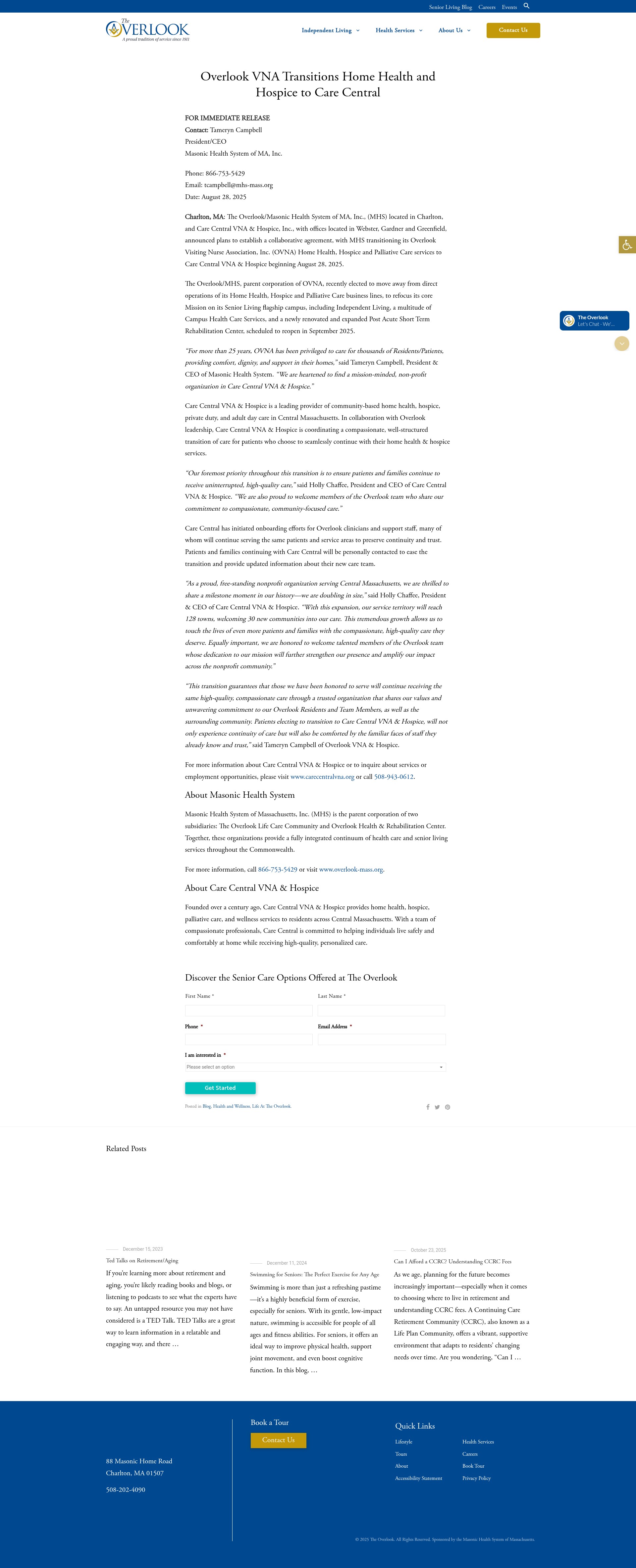 Screenshot of overlook-mass.org