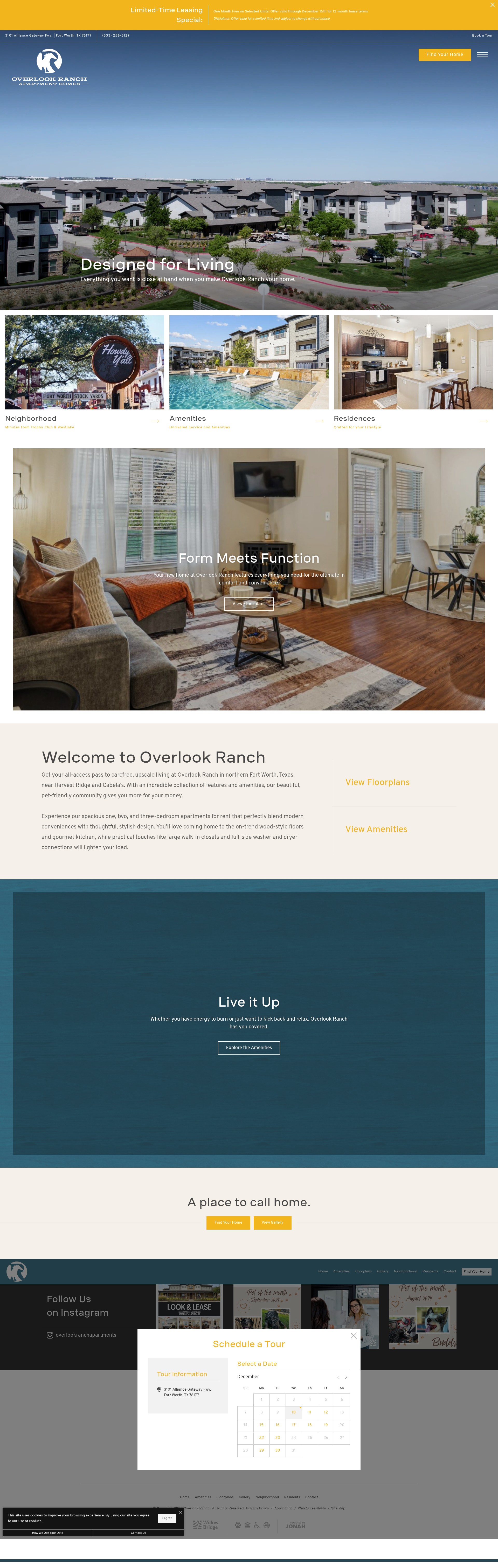 Screenshot of overlookranchapartments.com