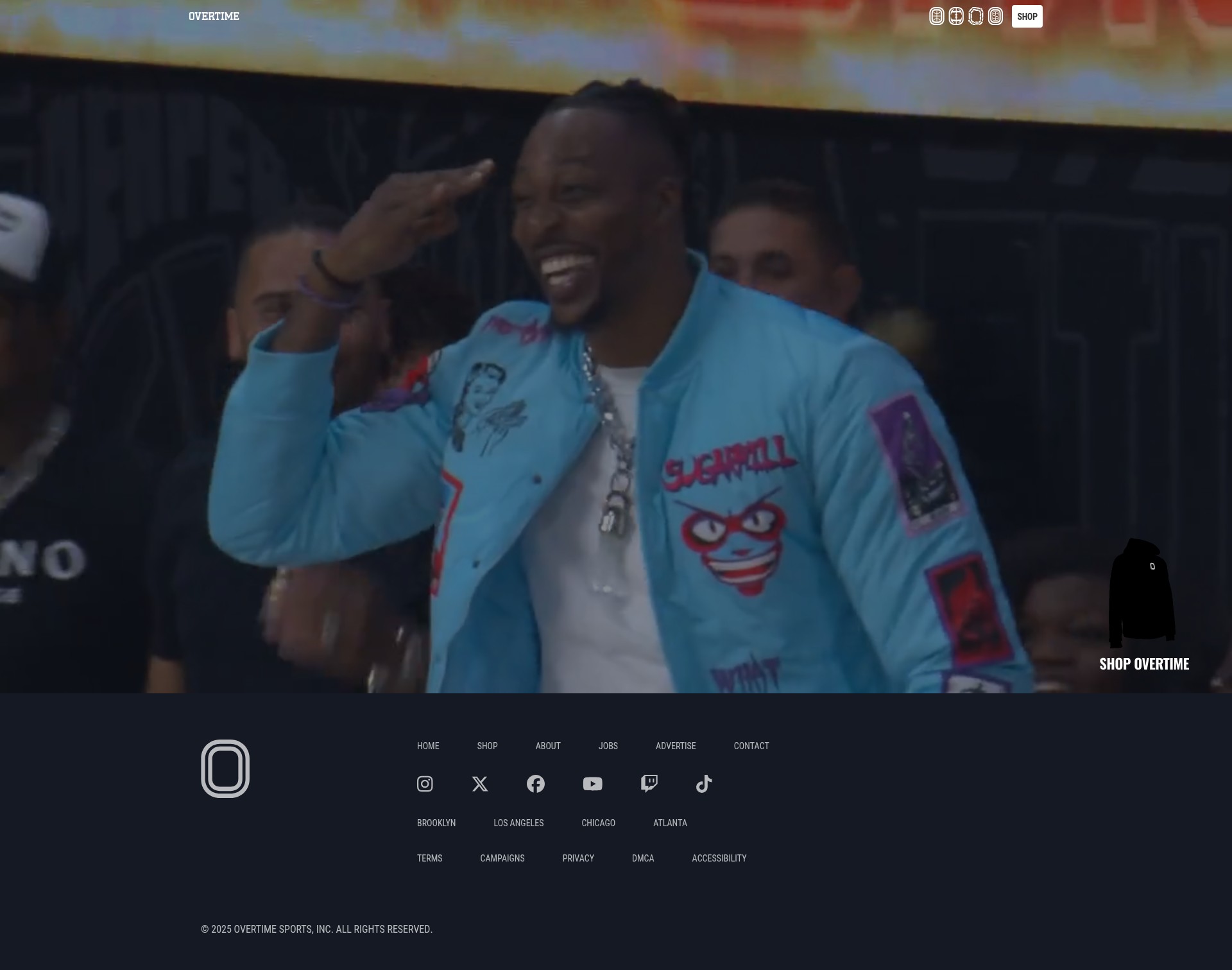 Screenshot of overtime.tv