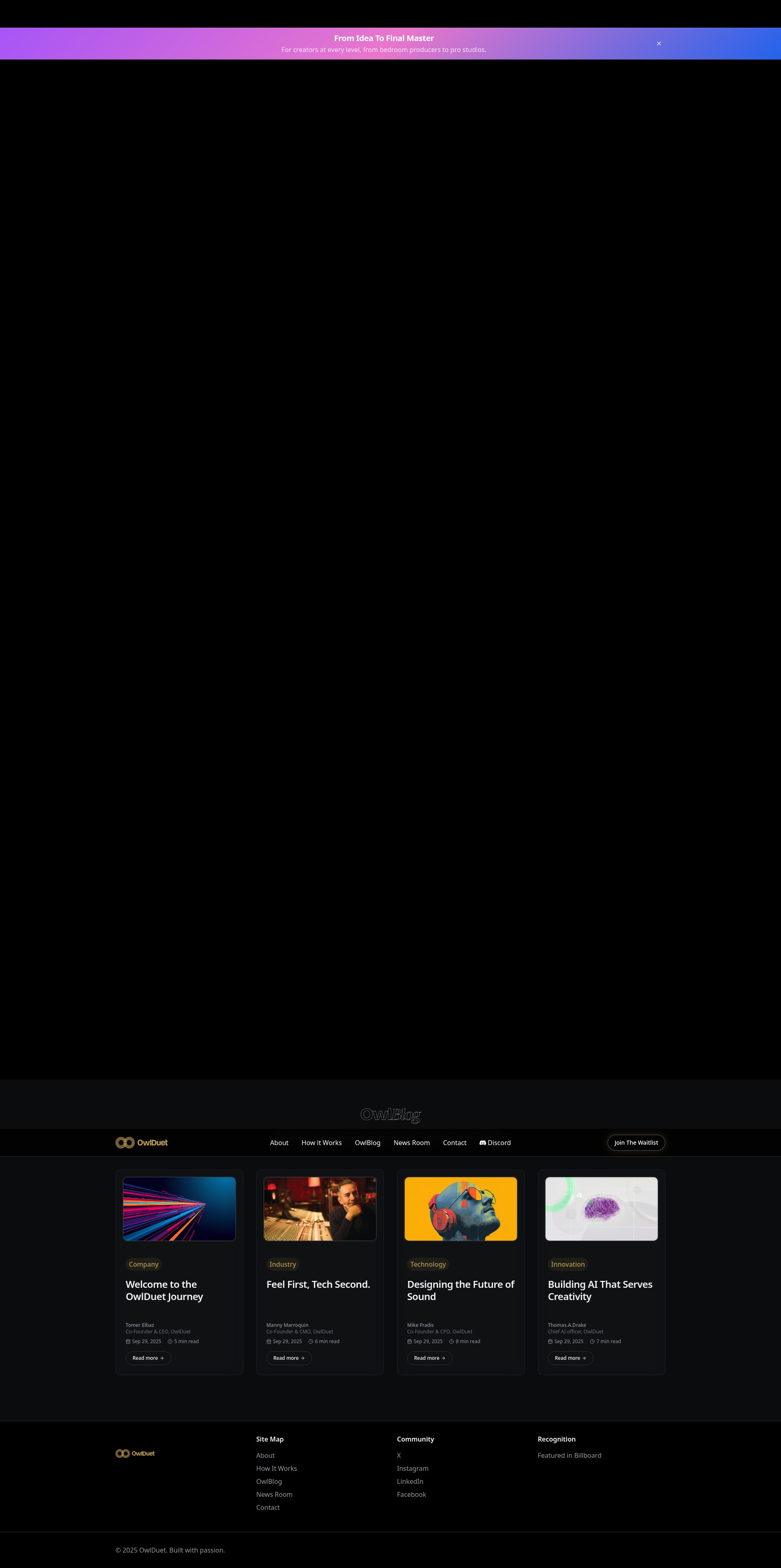 Screenshot of owlduet.com