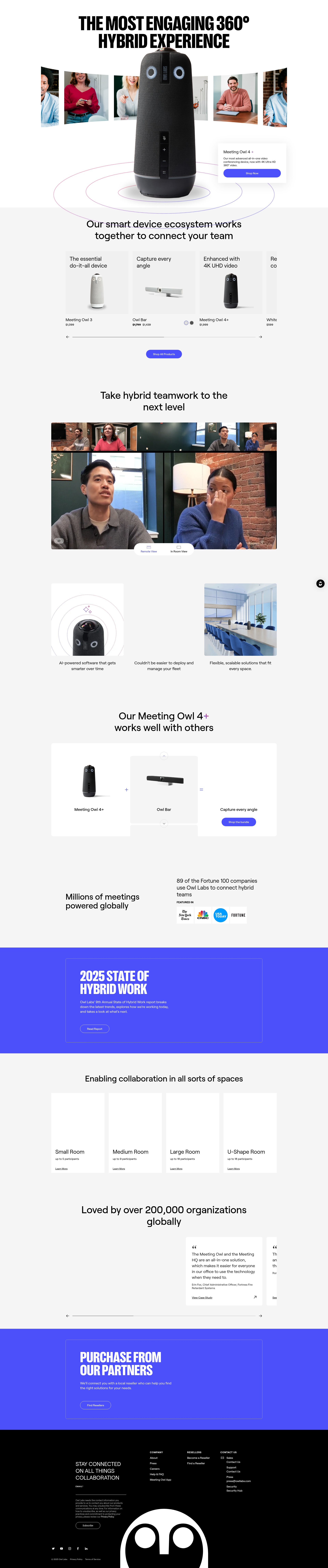 Screenshot of owllabs.com