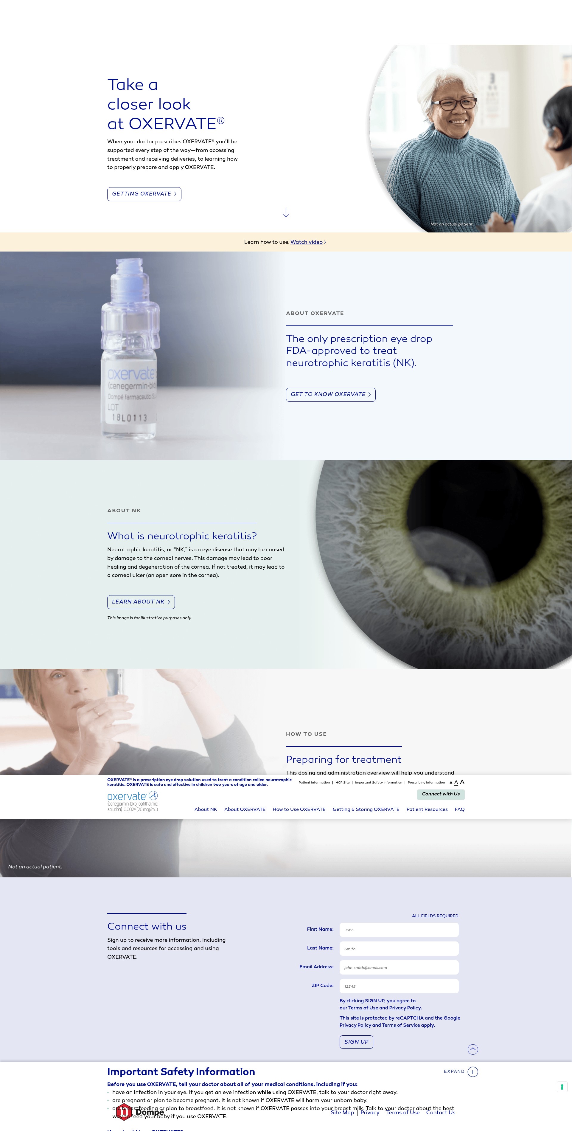 Screenshot of oxervate.com