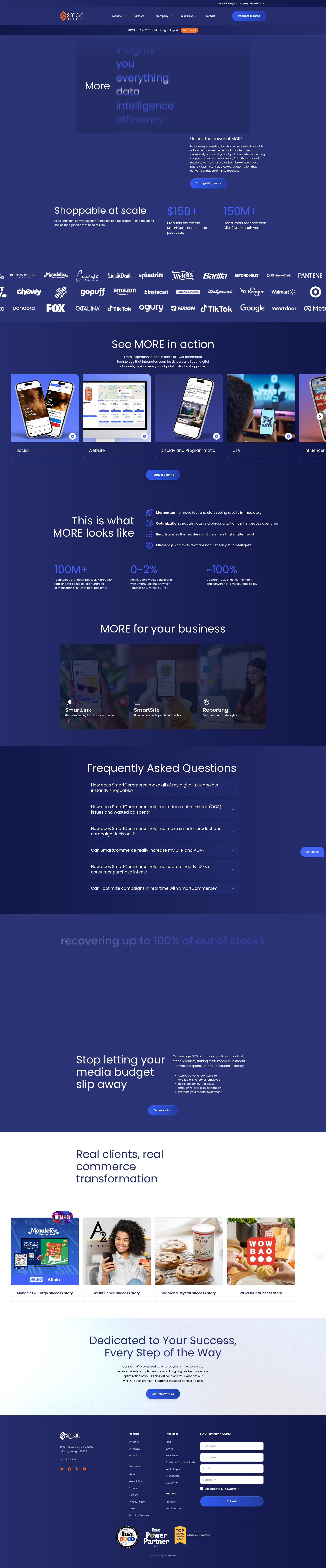 Screenshot of oysterbay.click2cart.com