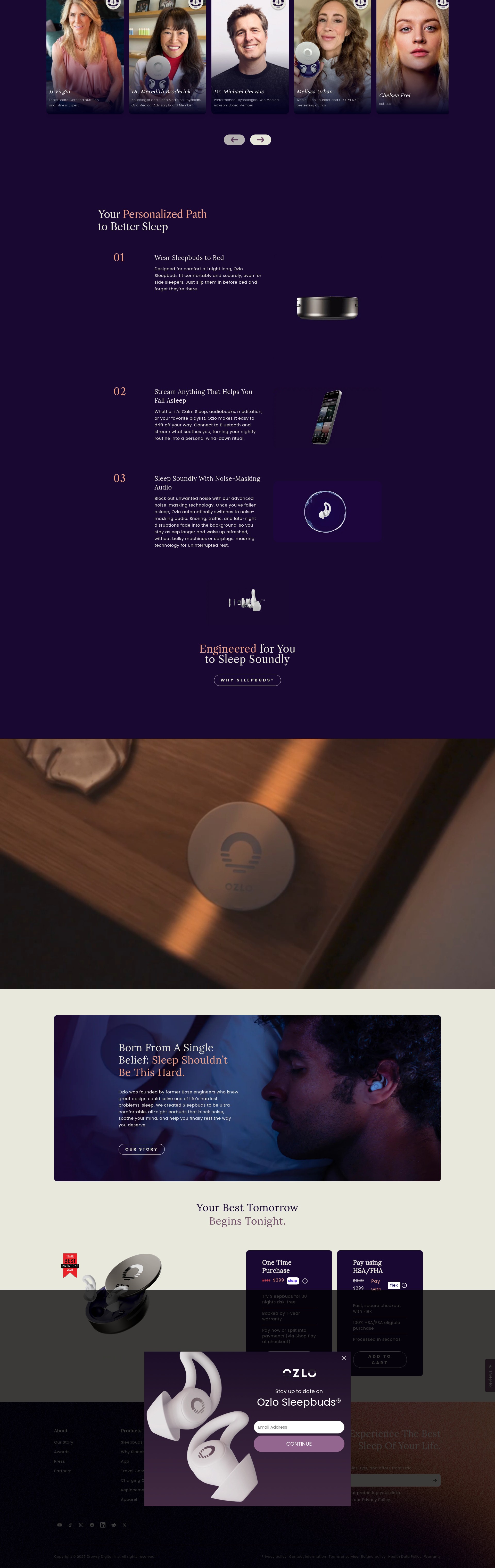 Screenshot of ozlosleep.com