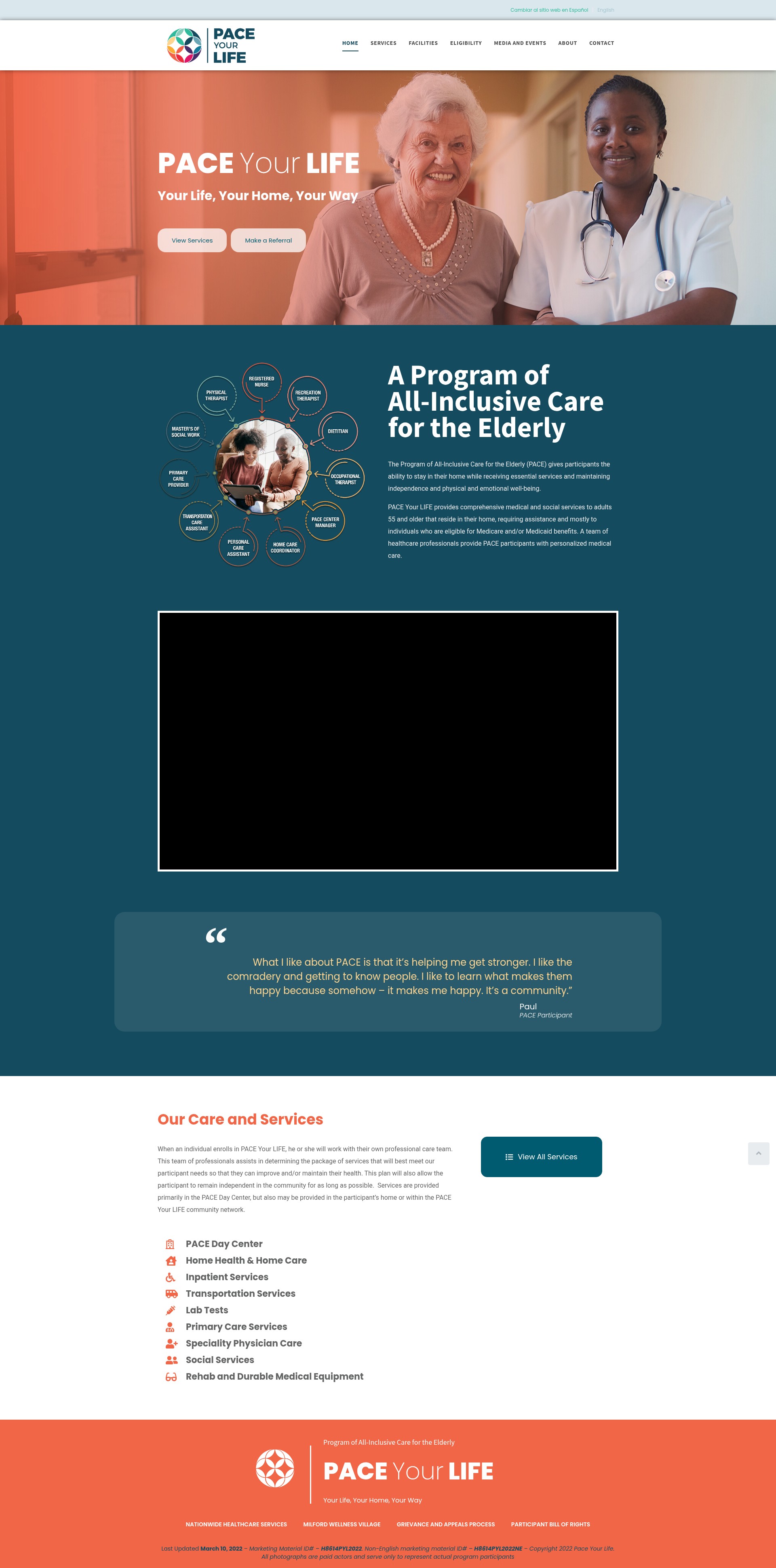 Screenshot of paceyourlifemwv.com