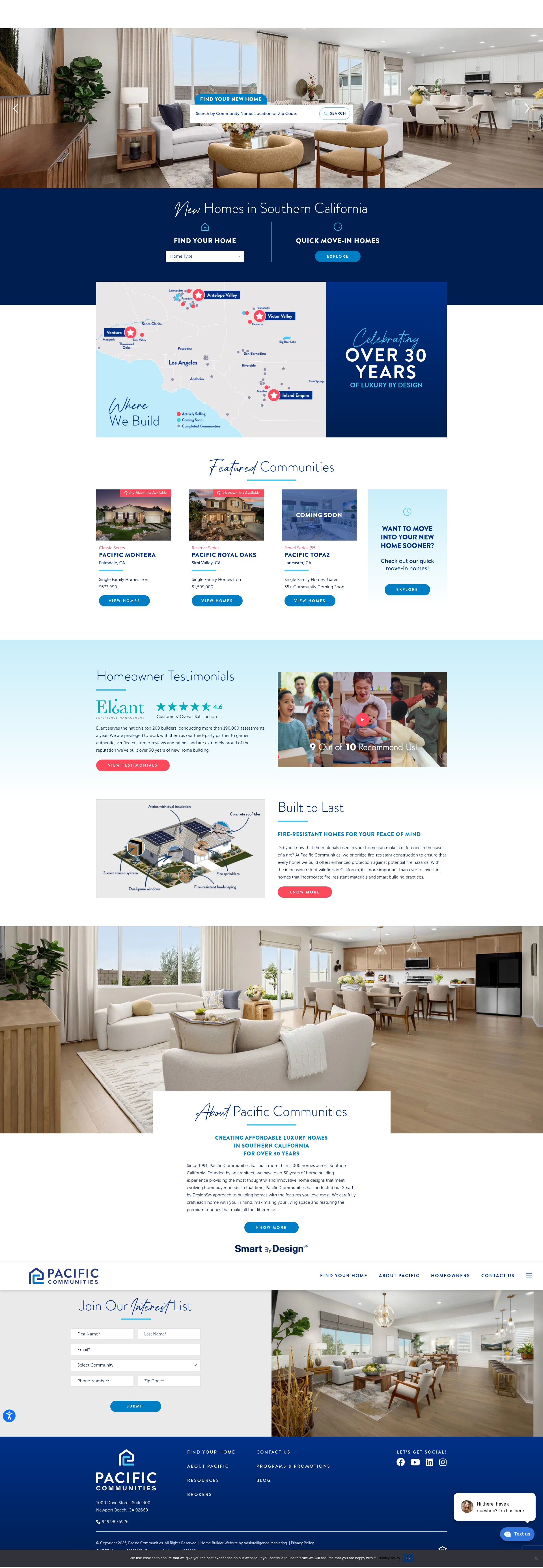 Screenshot of pacificcommunities.com