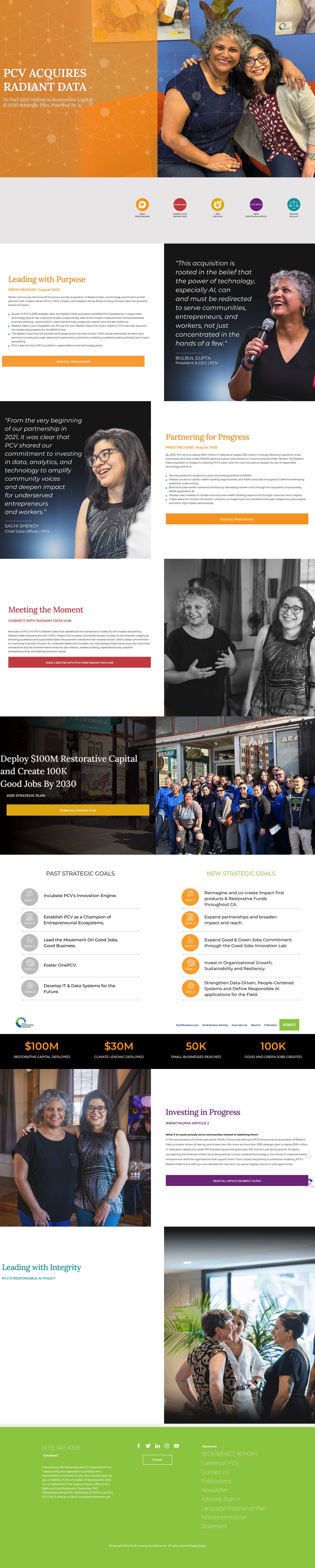 Screenshot of pacificcommunityventures.org
