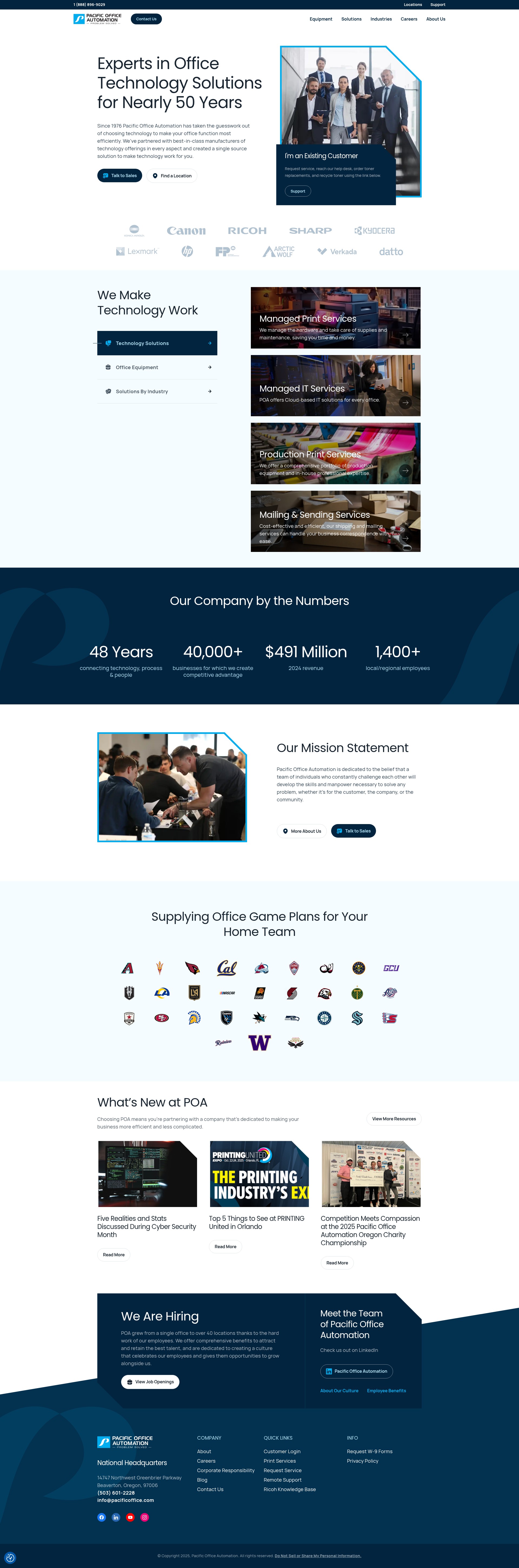 Screenshot of pacificoffice.com