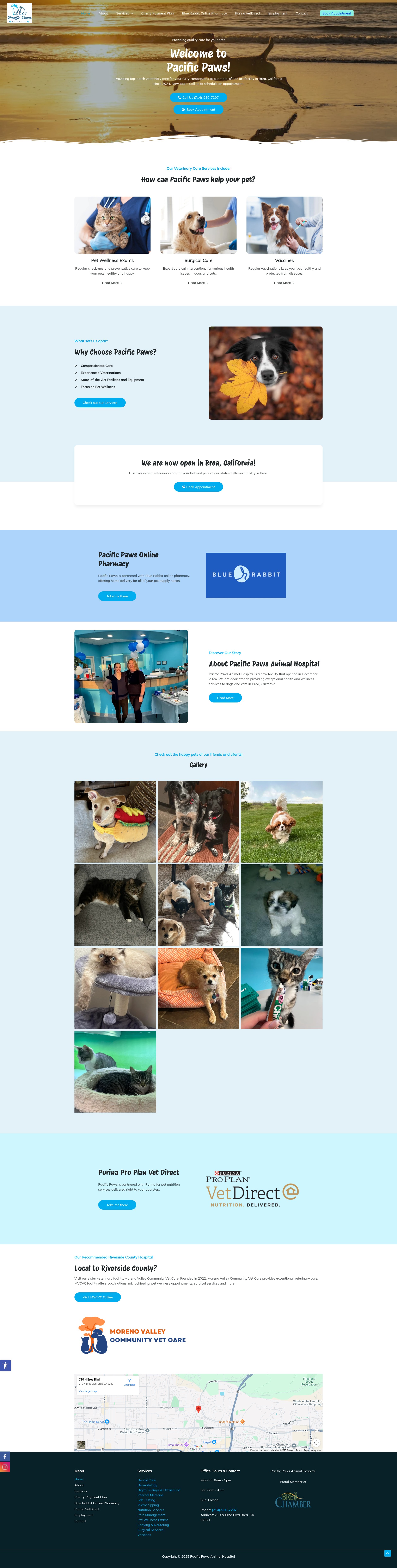 Screenshot of pacificpaws.com