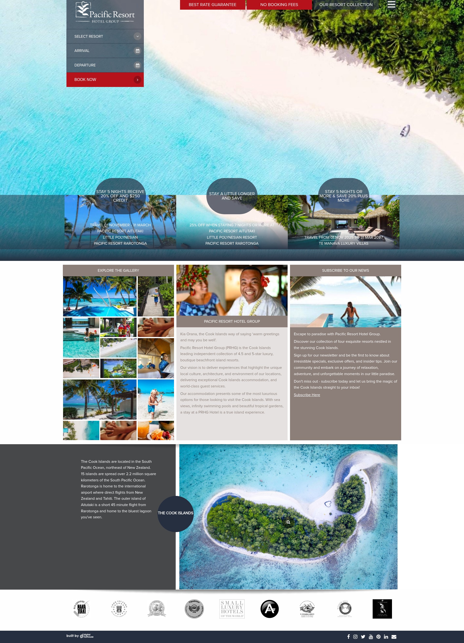 Screenshot of pacificresort.com
