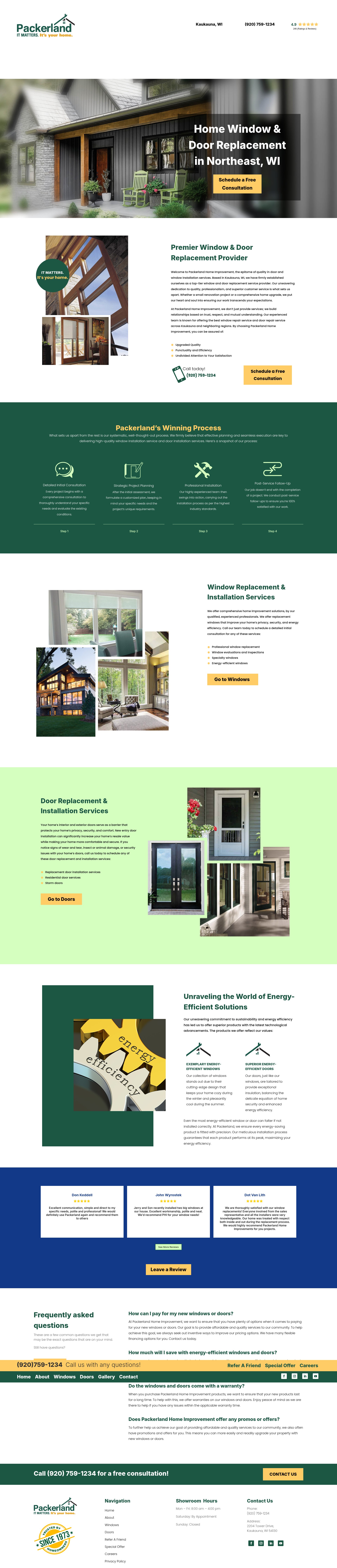 Screenshot of packerlandhi.com