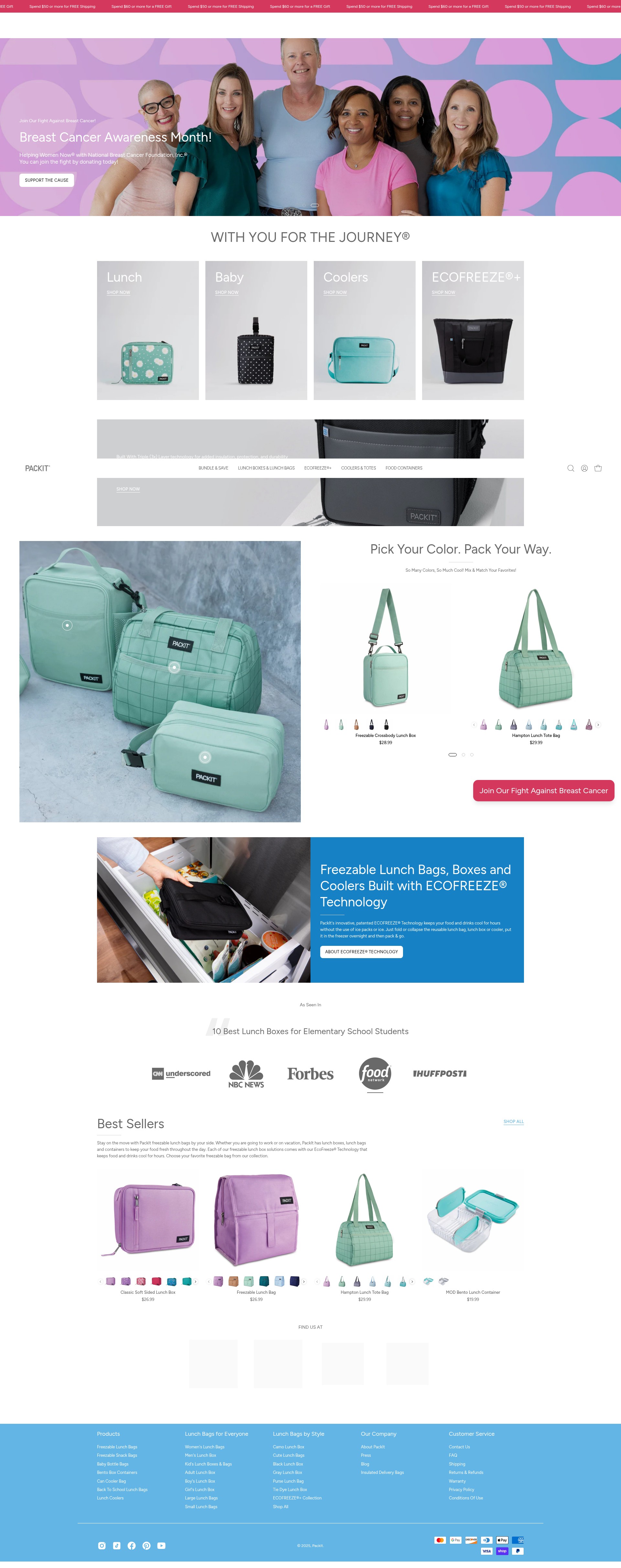 Screenshot of packit.com