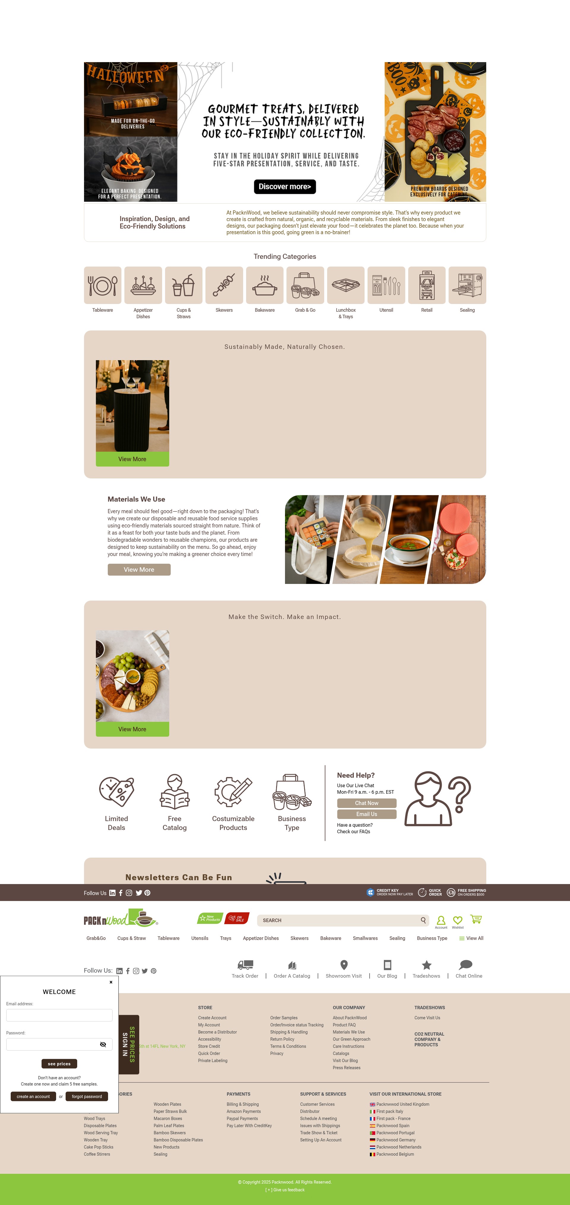 Screenshot of packnwood.com