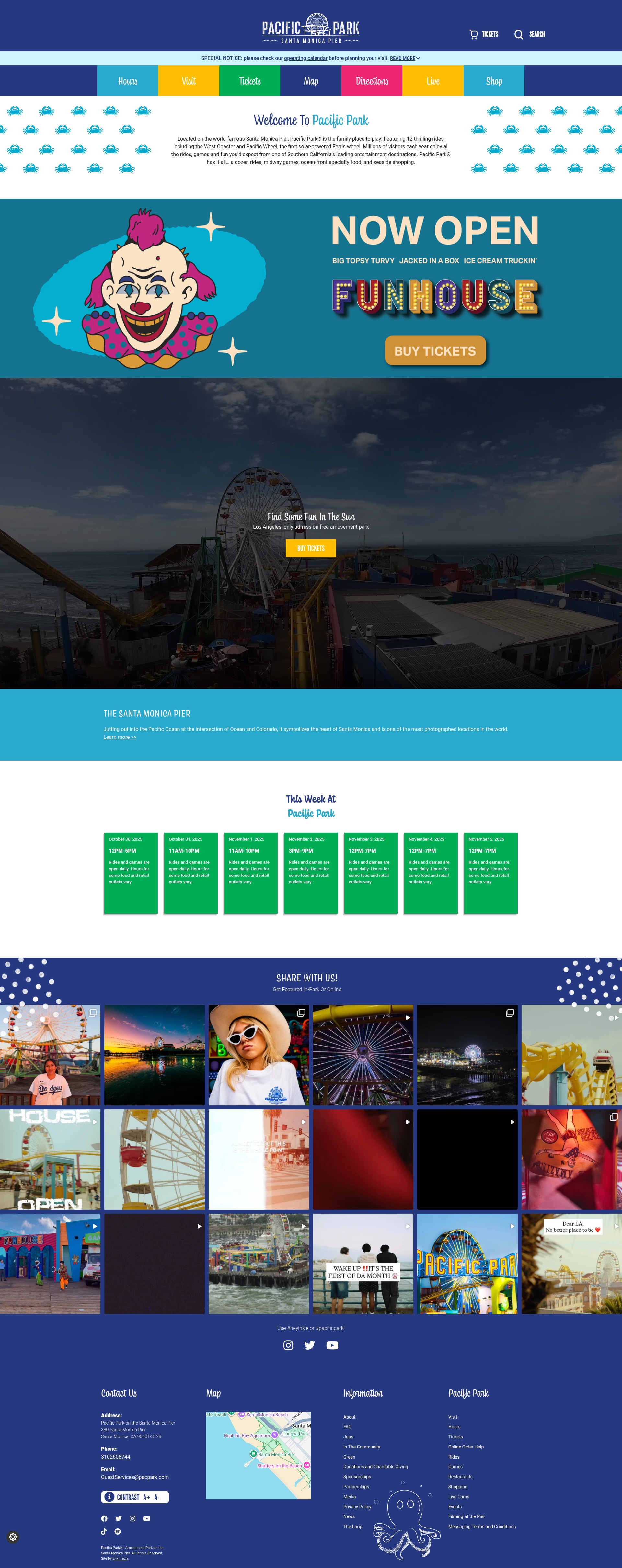 Screenshot of pacpark.com