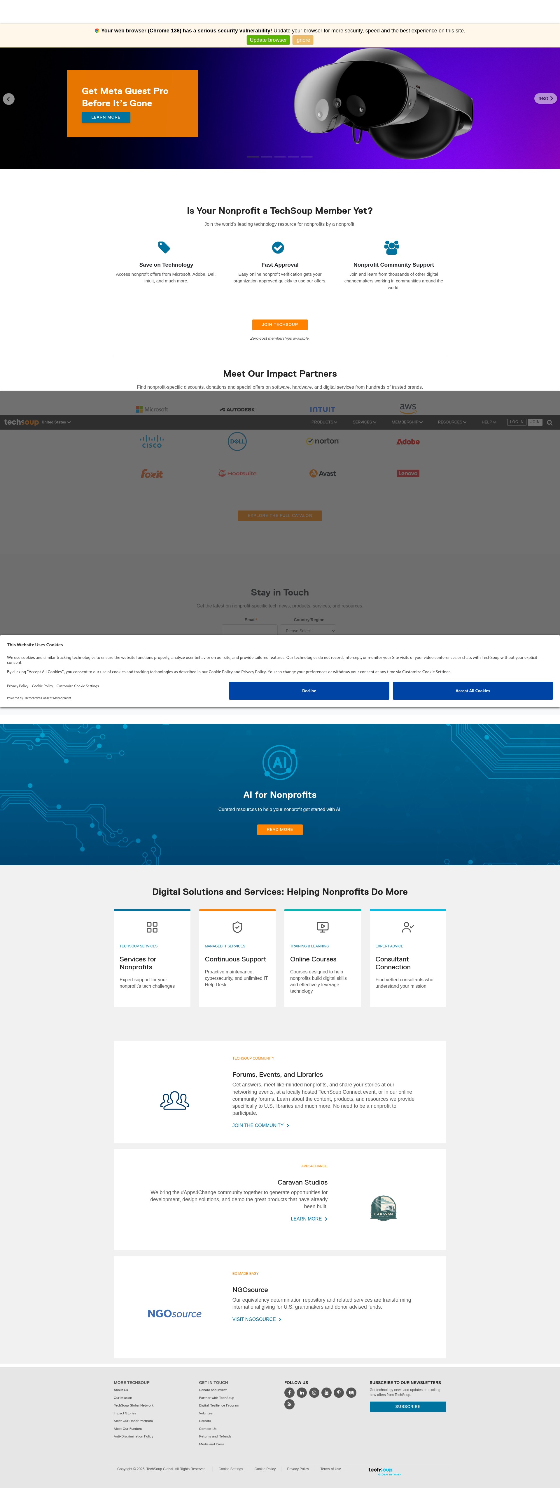 Screenshot of page.techsoup.org