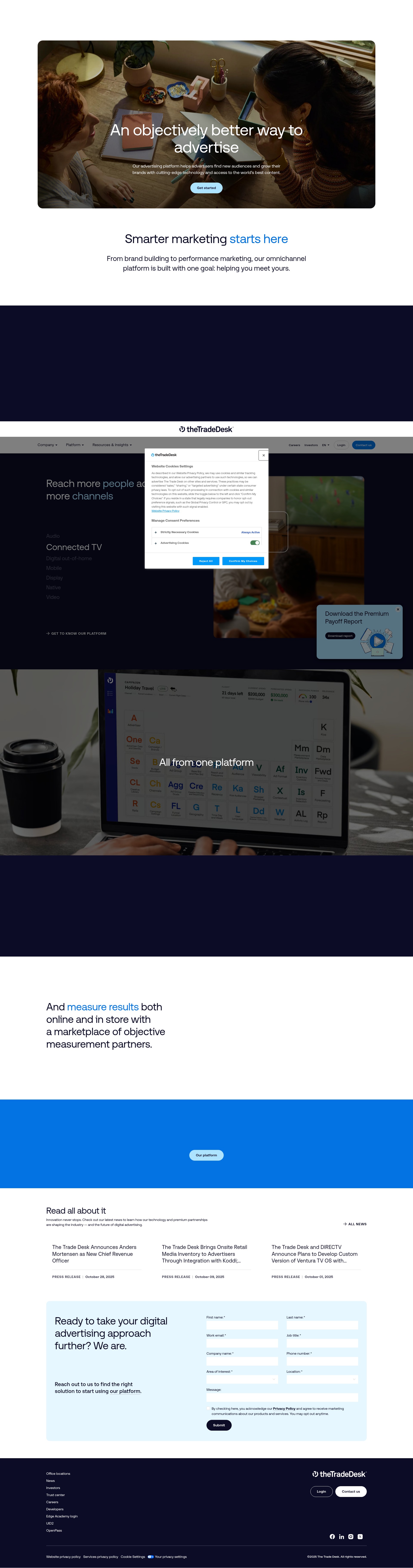Screenshot of pages.thetradedesk.com