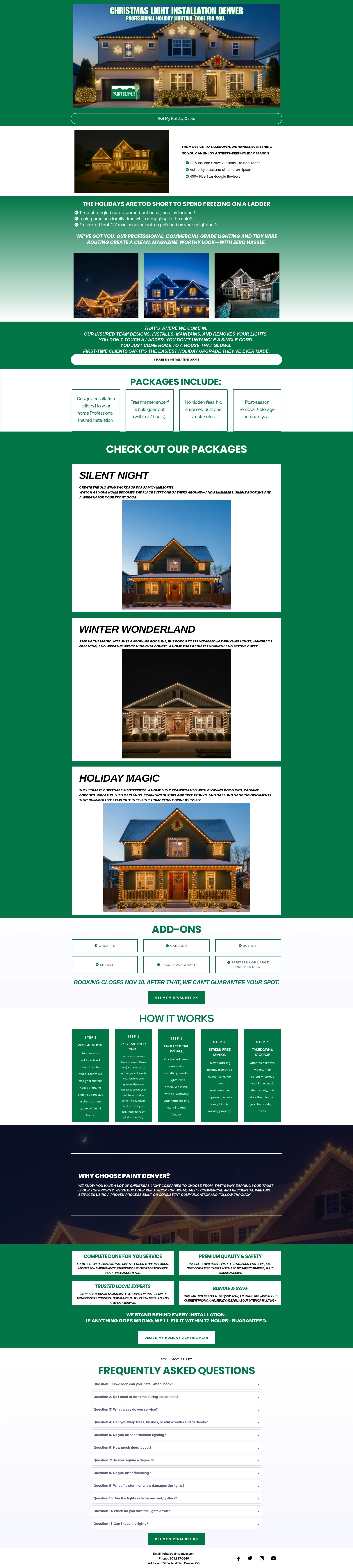 Screenshot of paintdenverlights.com