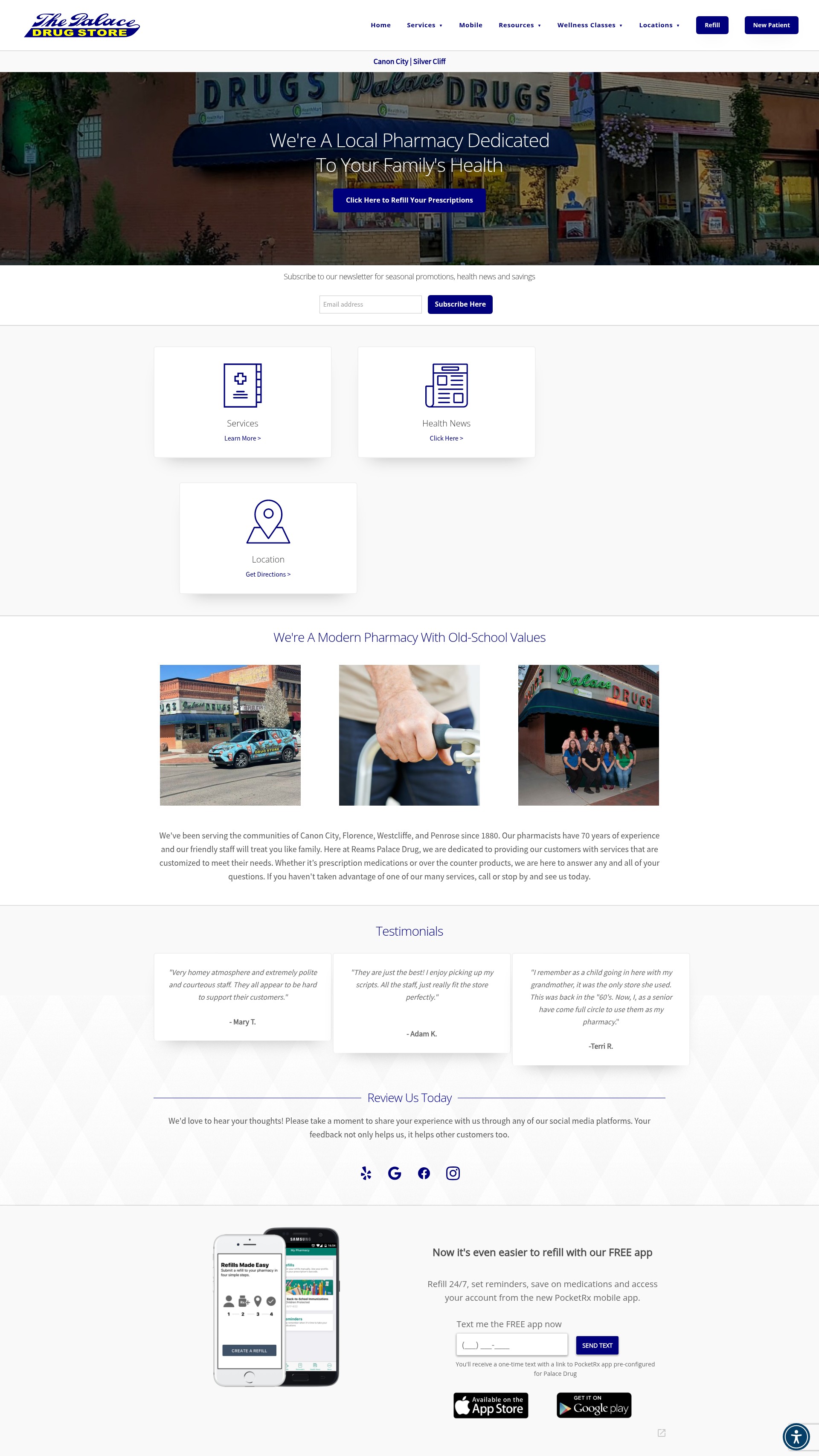 Screenshot of palacedrugco.com