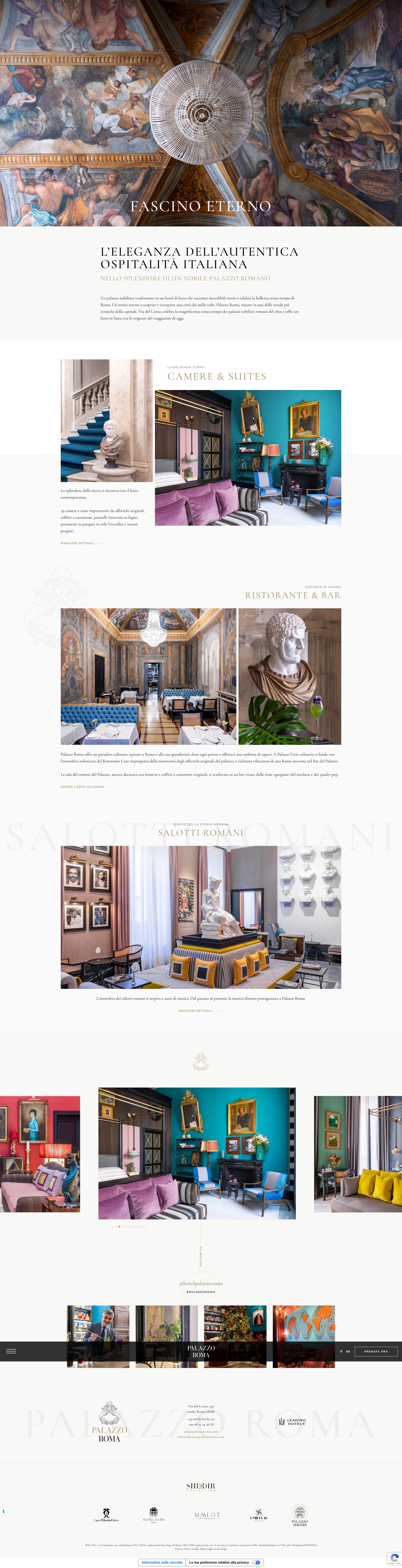 Screenshot of palazzoroma.com