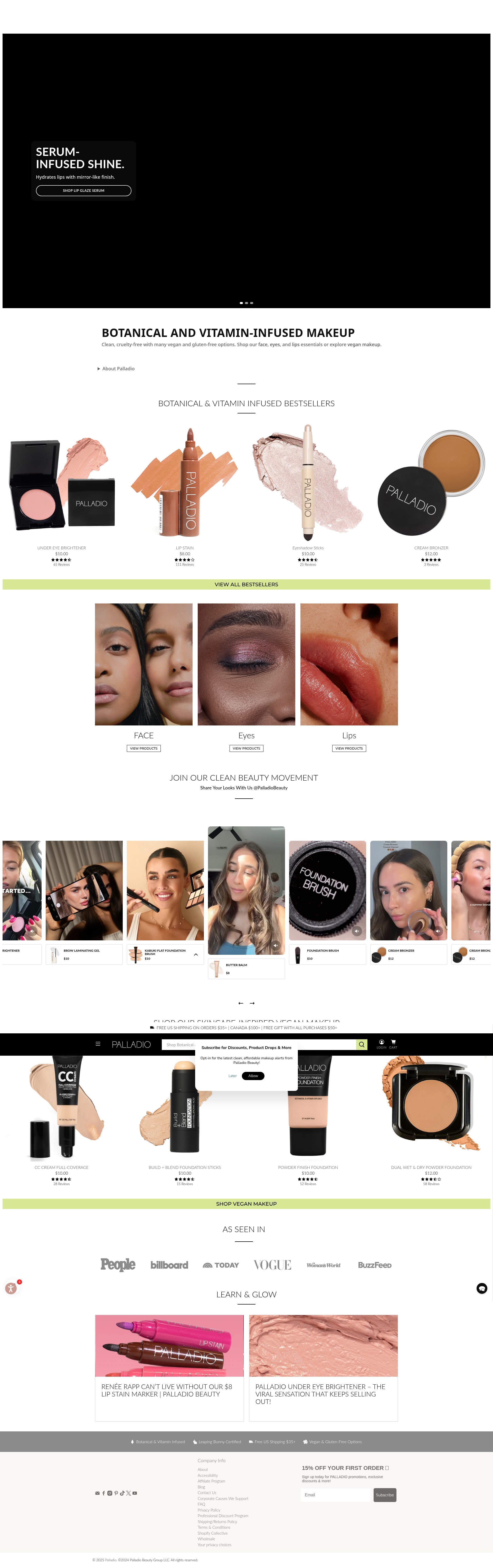 Screenshot of palladiobeauty.com