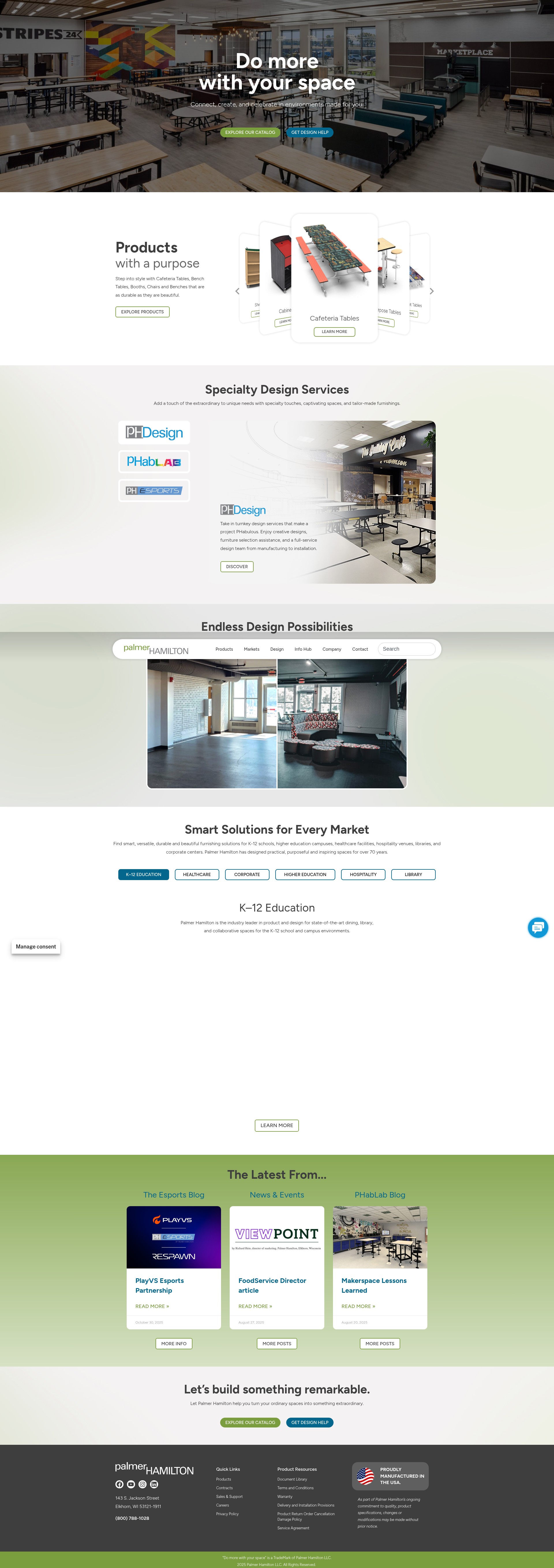 Screenshot of palmerhamilton.com