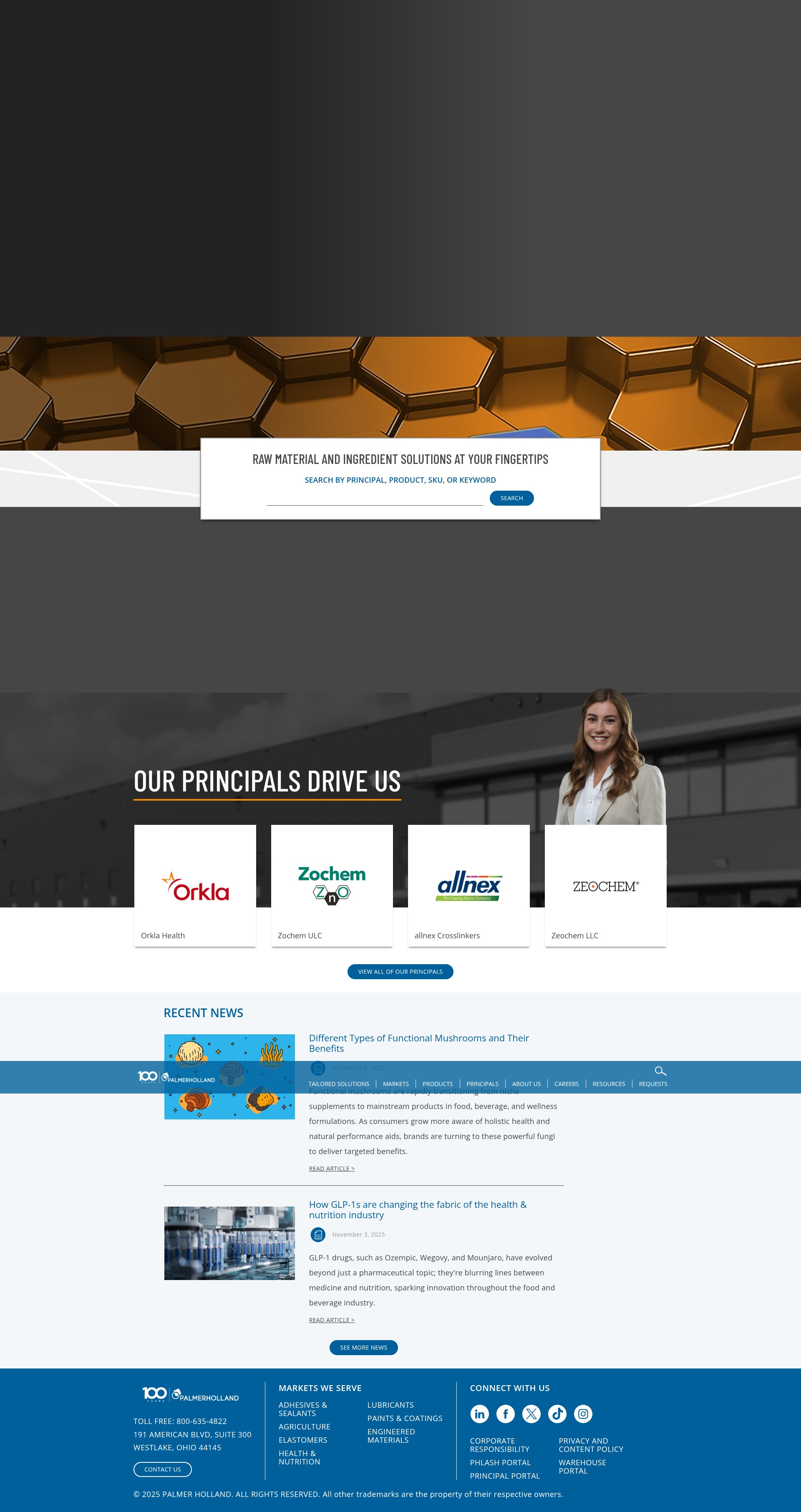 Screenshot of palmerholland.com