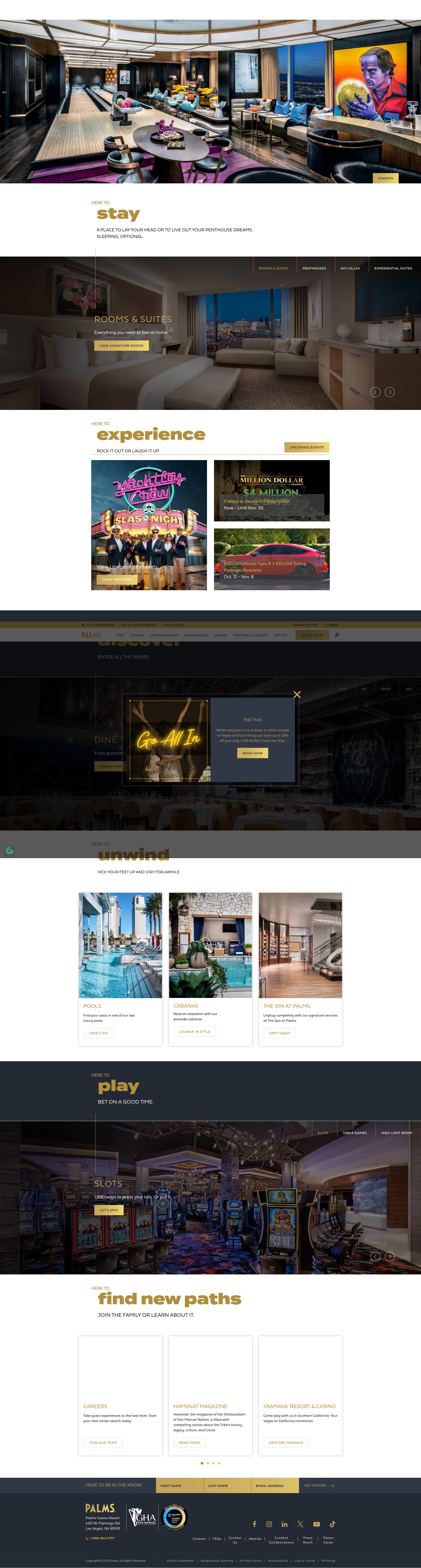 Screenshot of palms.com