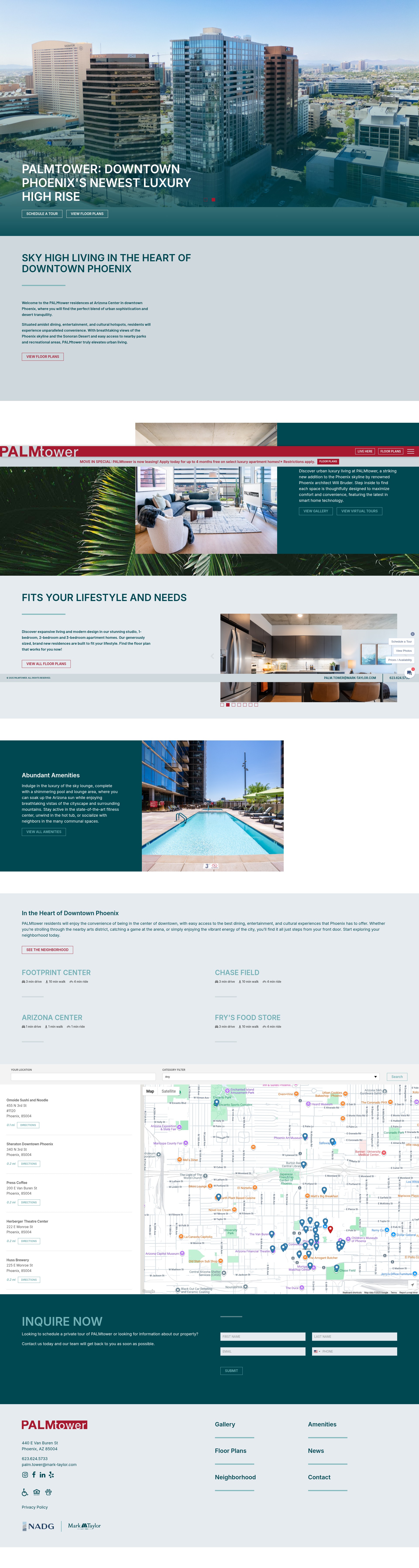 Screenshot of palmtowerphx.com