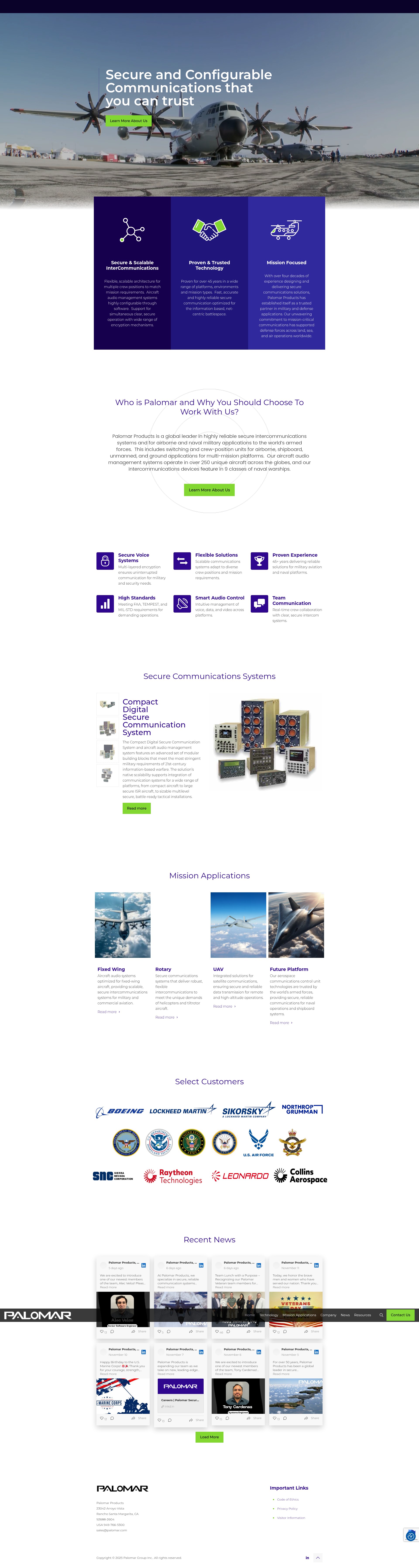 Screenshot of palomar.com