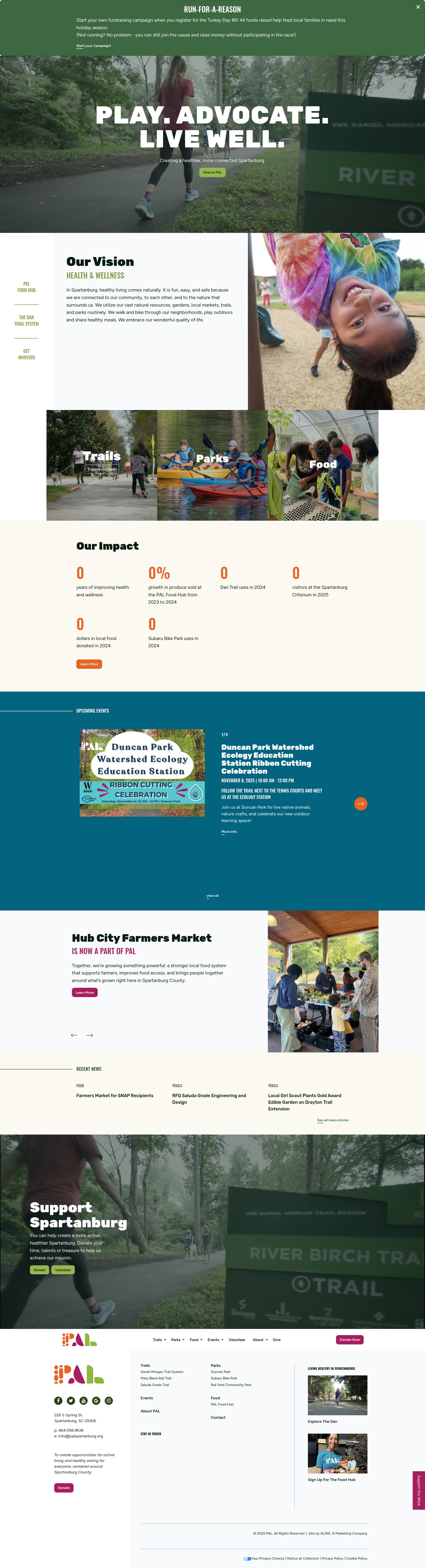 Screenshot of palspartanburg.org