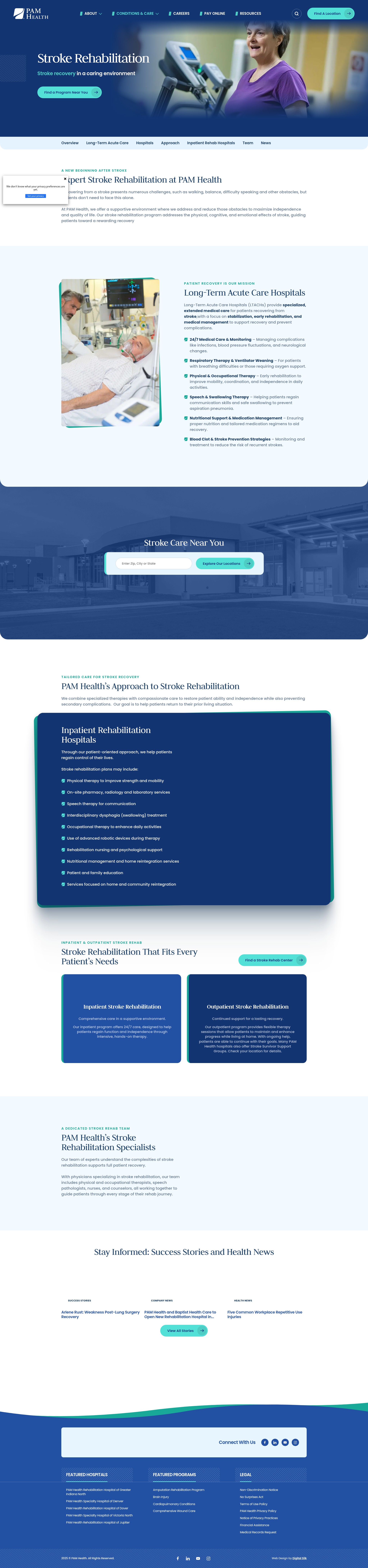 Screenshot of pamhealth.com