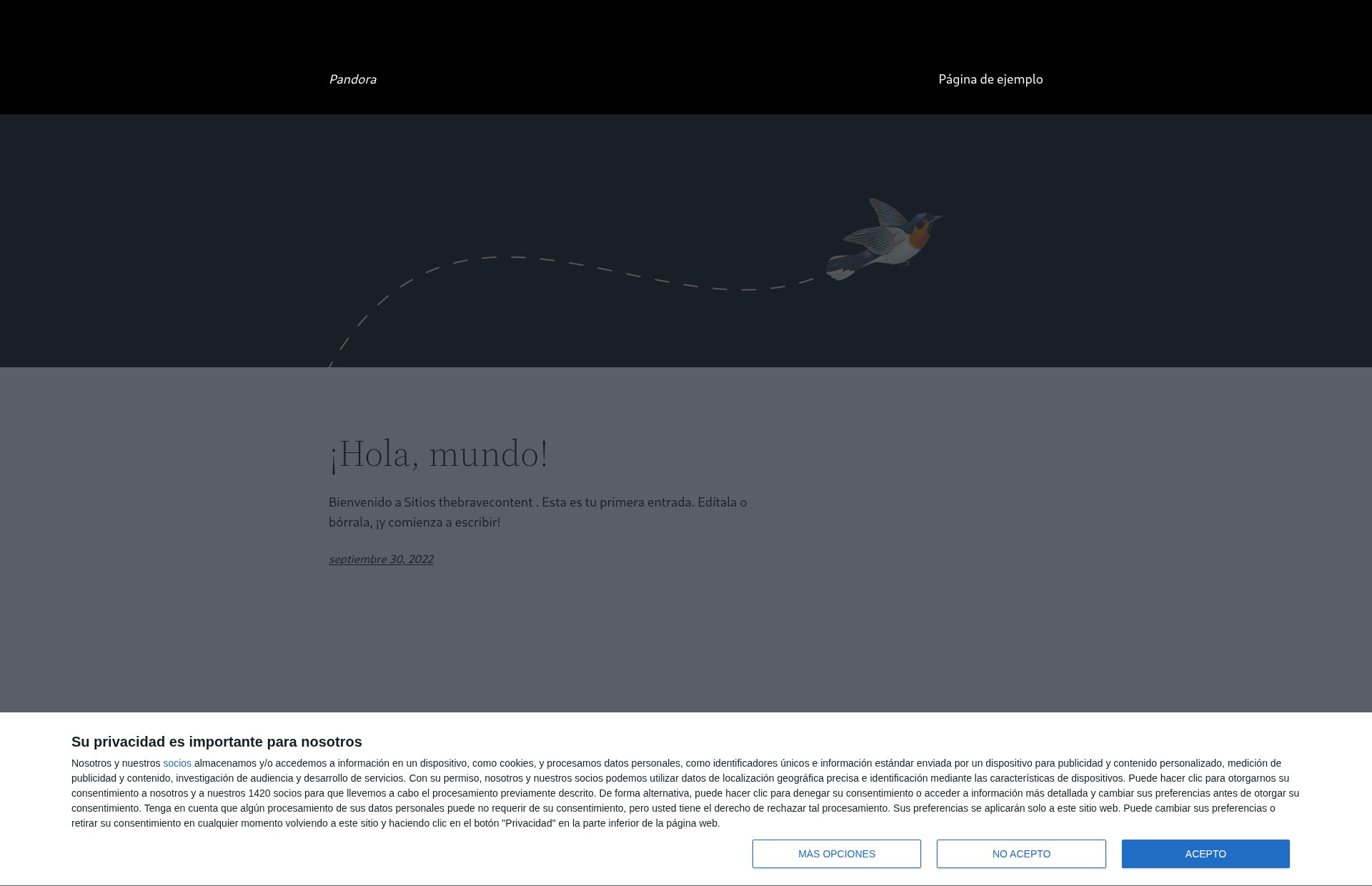 Screenshot of pandora.thebravecontent.com
