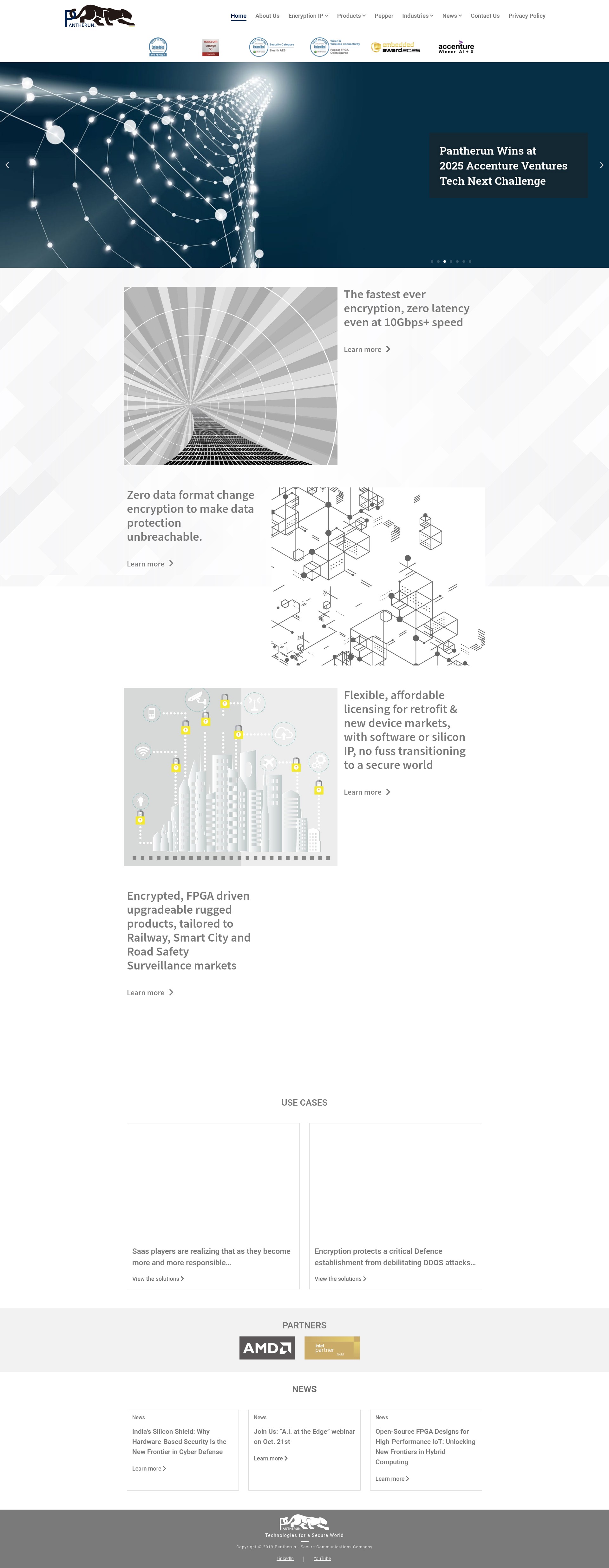 Screenshot of pantherun.com