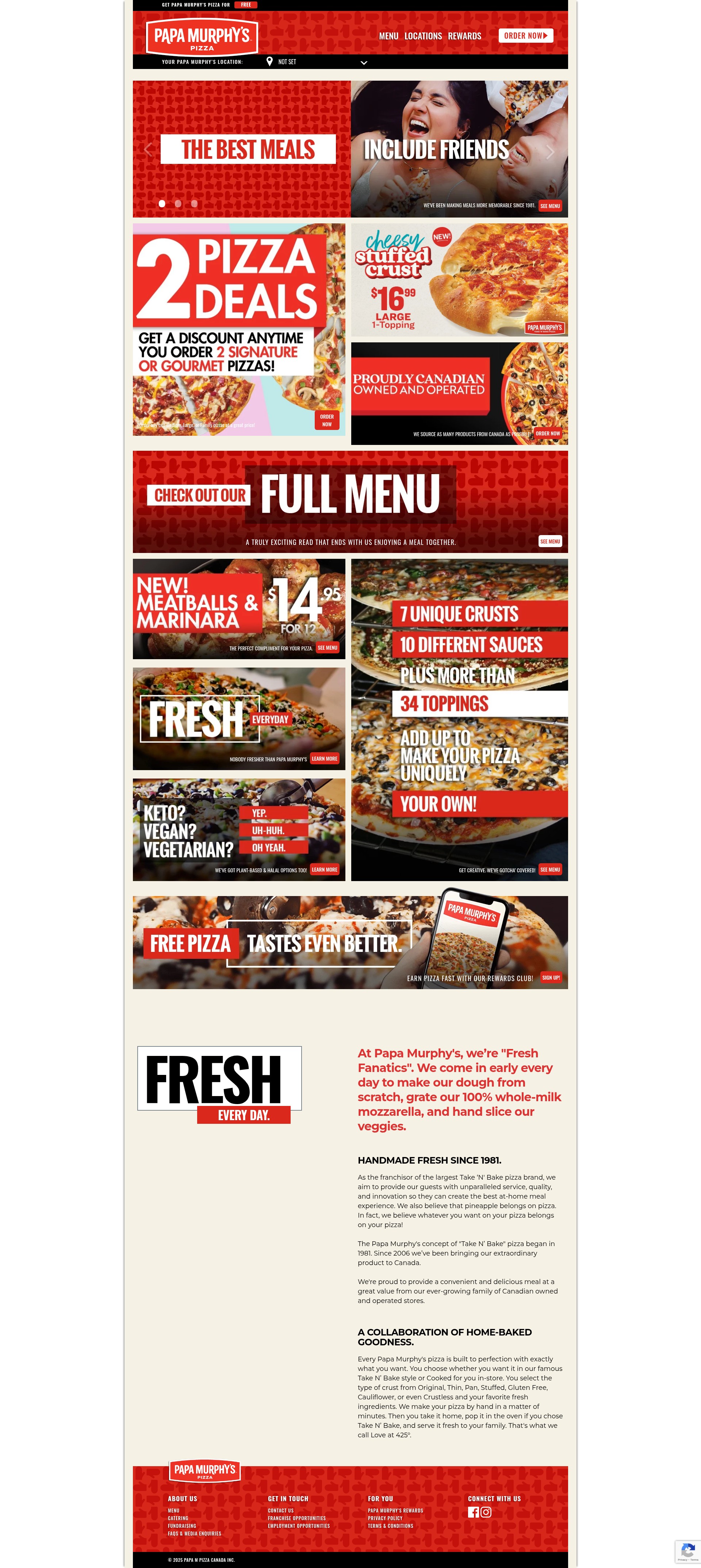 Screenshot of papamurphys.ca
