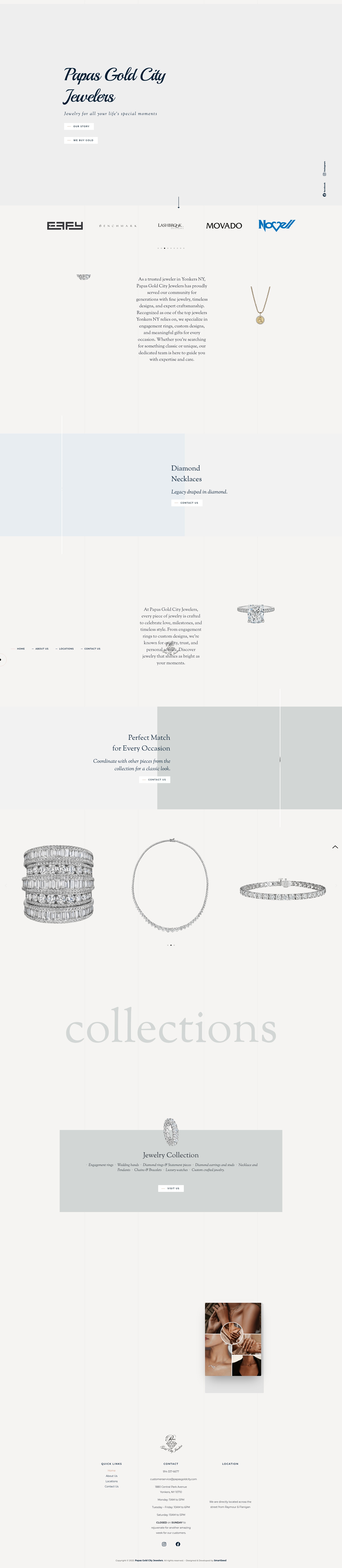 Screenshot of papasjewelers.com