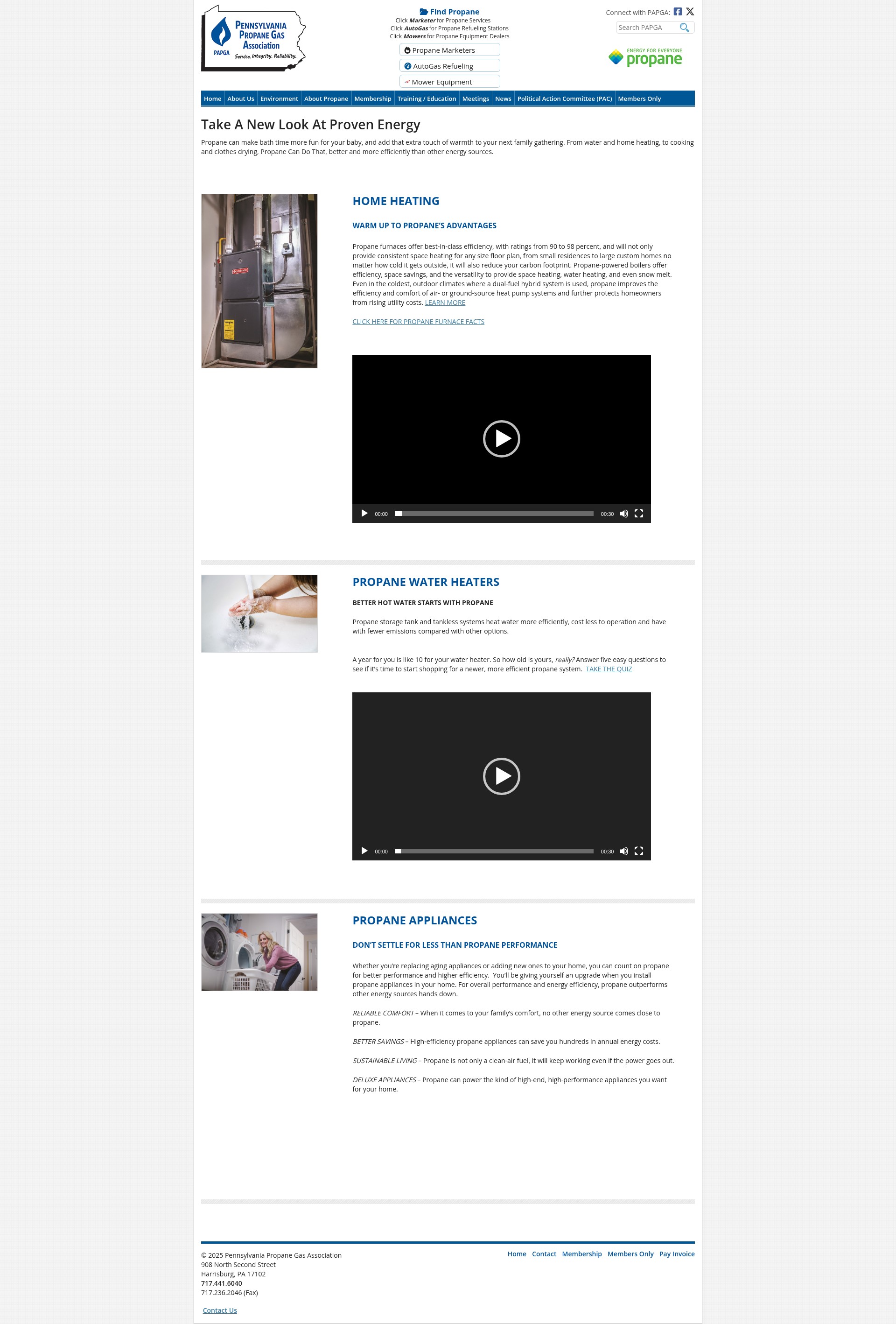 Screenshot of papropane.com